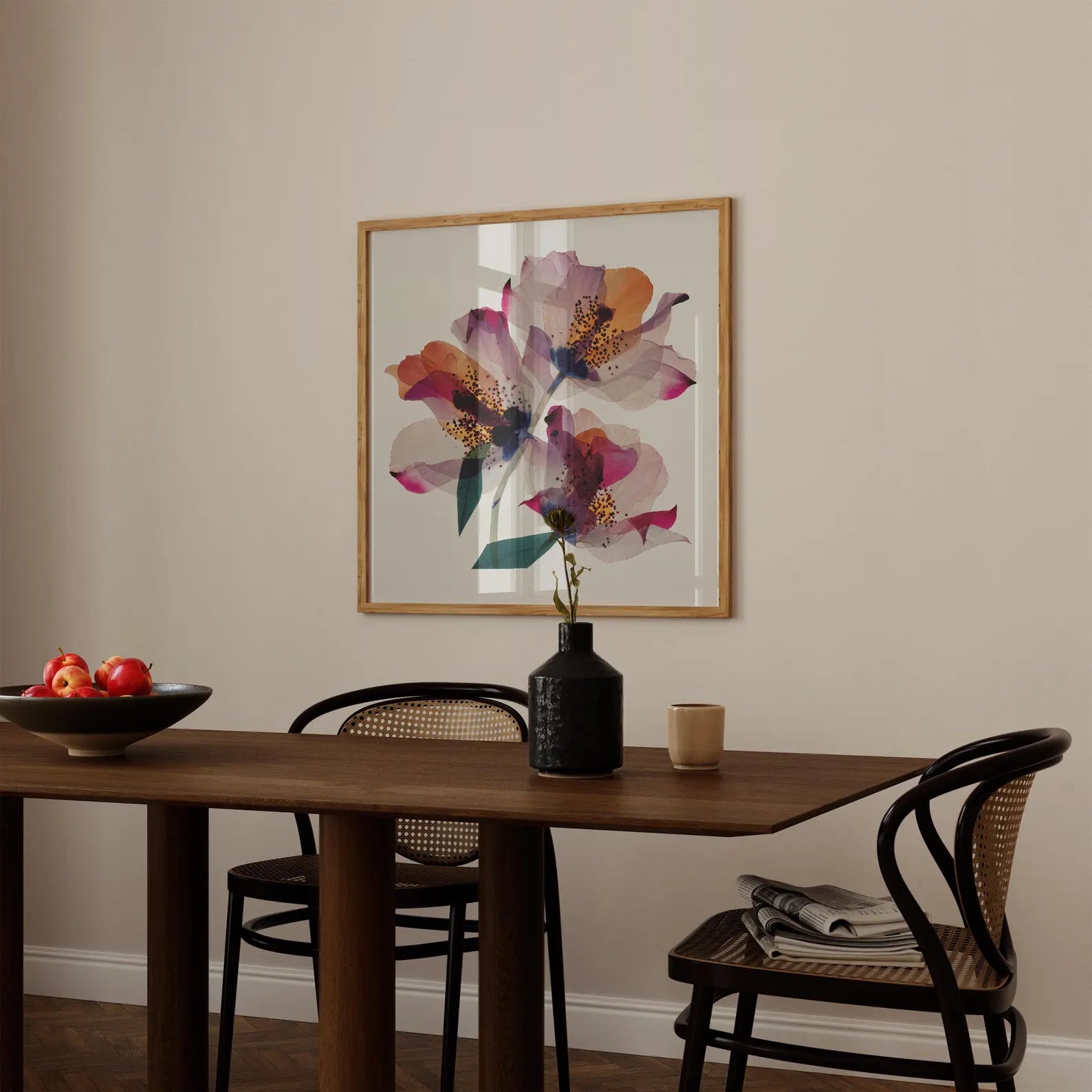 Watercolor Floral Abstract Canvas#FT132