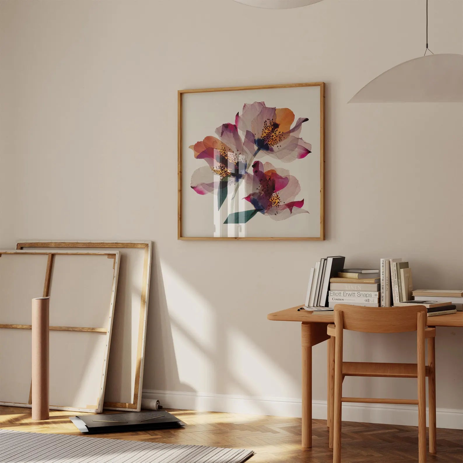 Watercolor Floral Abstract Canvas#FT132