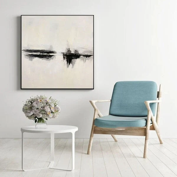 Black and White Minimalist_Canvas Art #MZ112