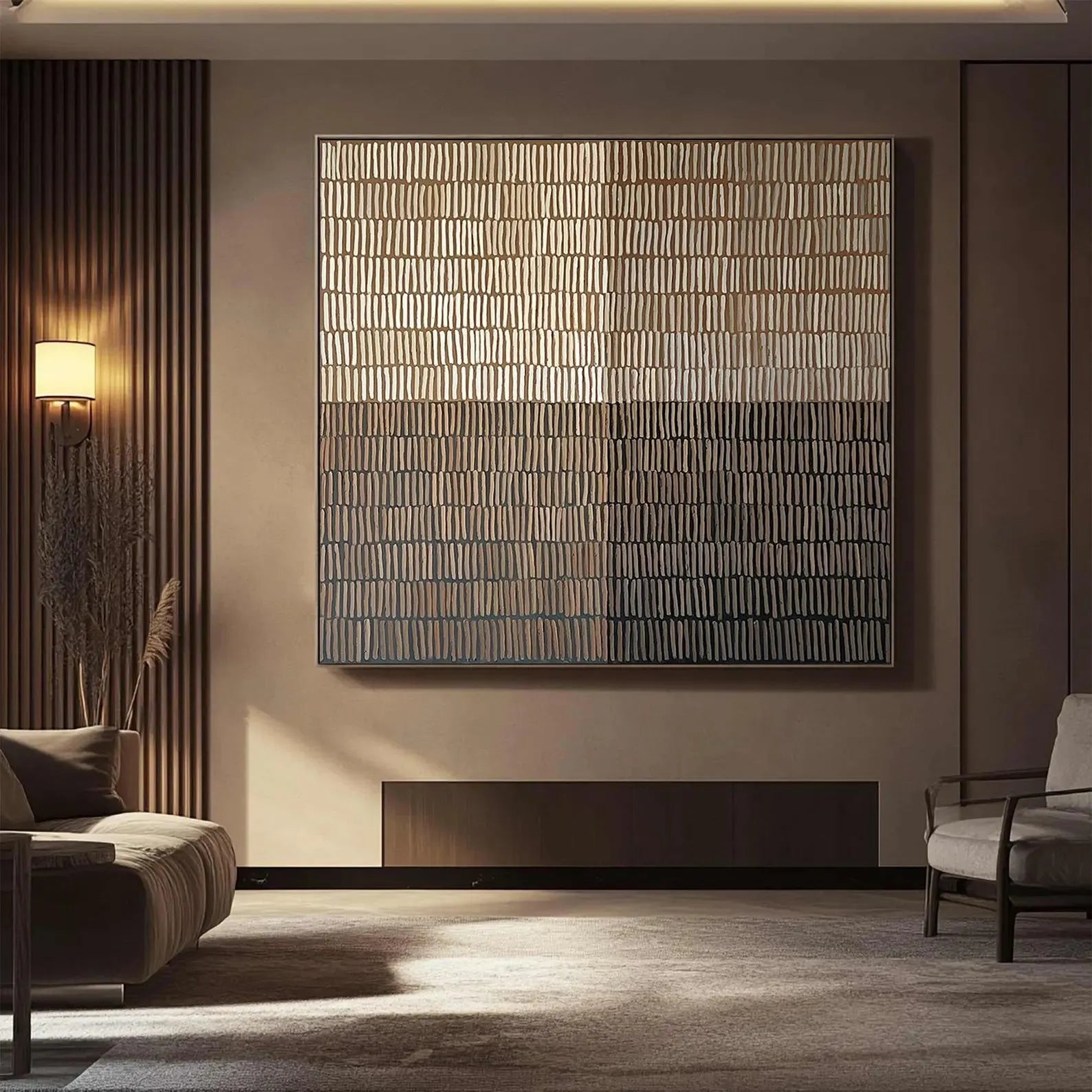 Textured Neutral Abstract Wall Art #MD233