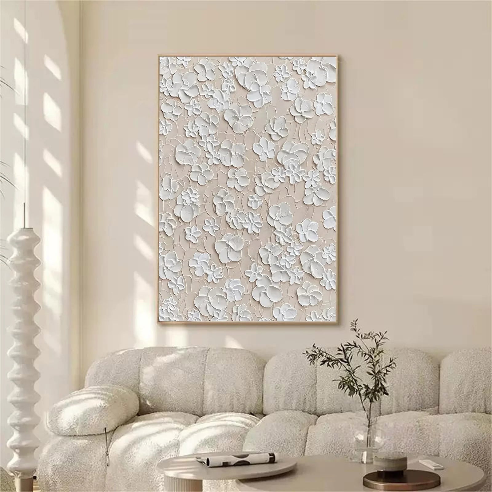 3D Textured Floral Hand-Painted Oil Painting #MD148
