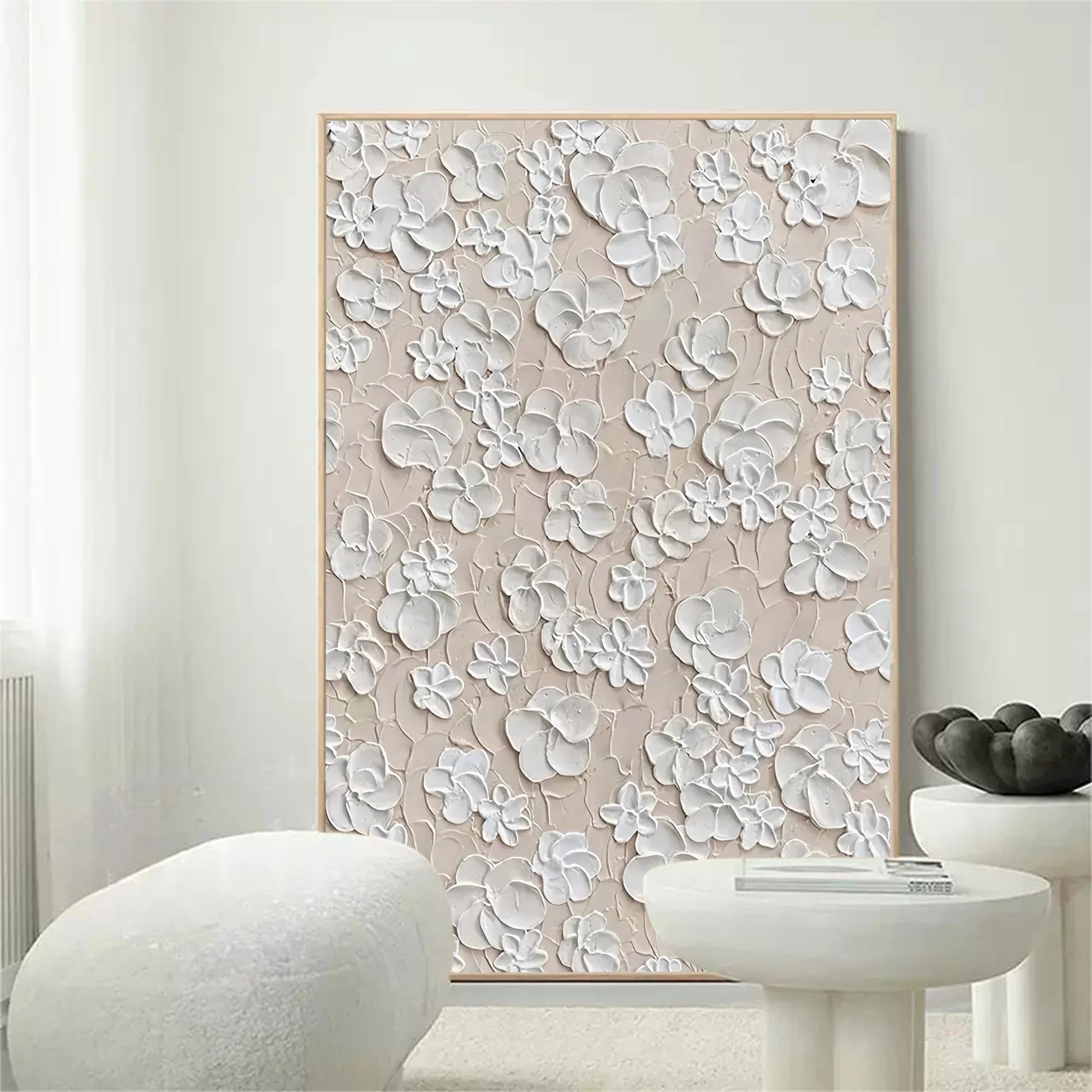 3D Textured Floral Hand-Painted Oil Painting #MD148