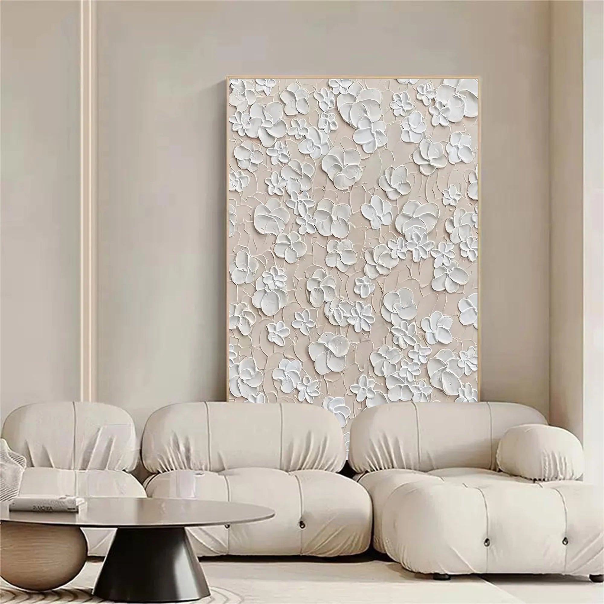 3D Textured Floral Hand-Painted Oil Painting #MD148