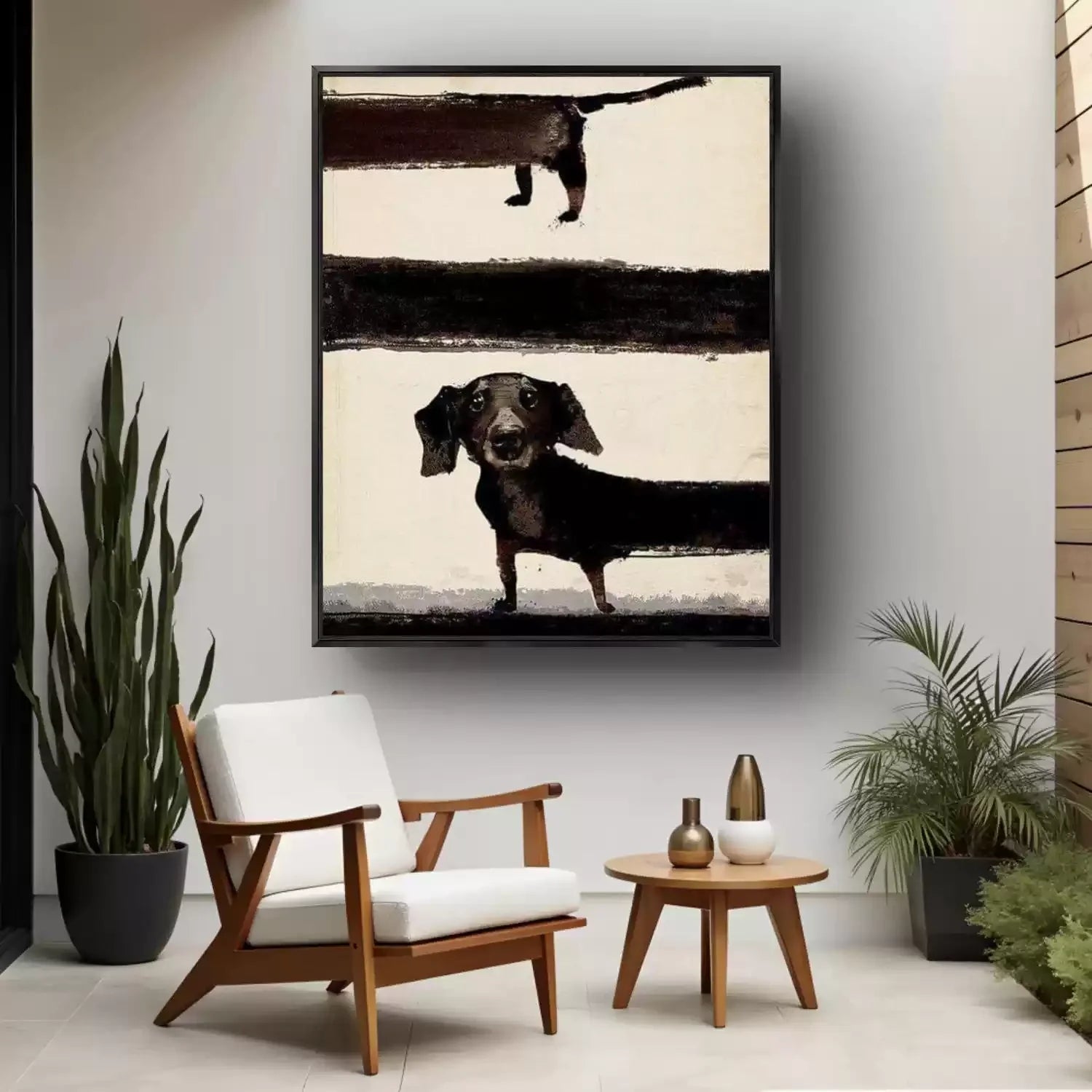 Abstract Animal Dog Wall Art #AM102