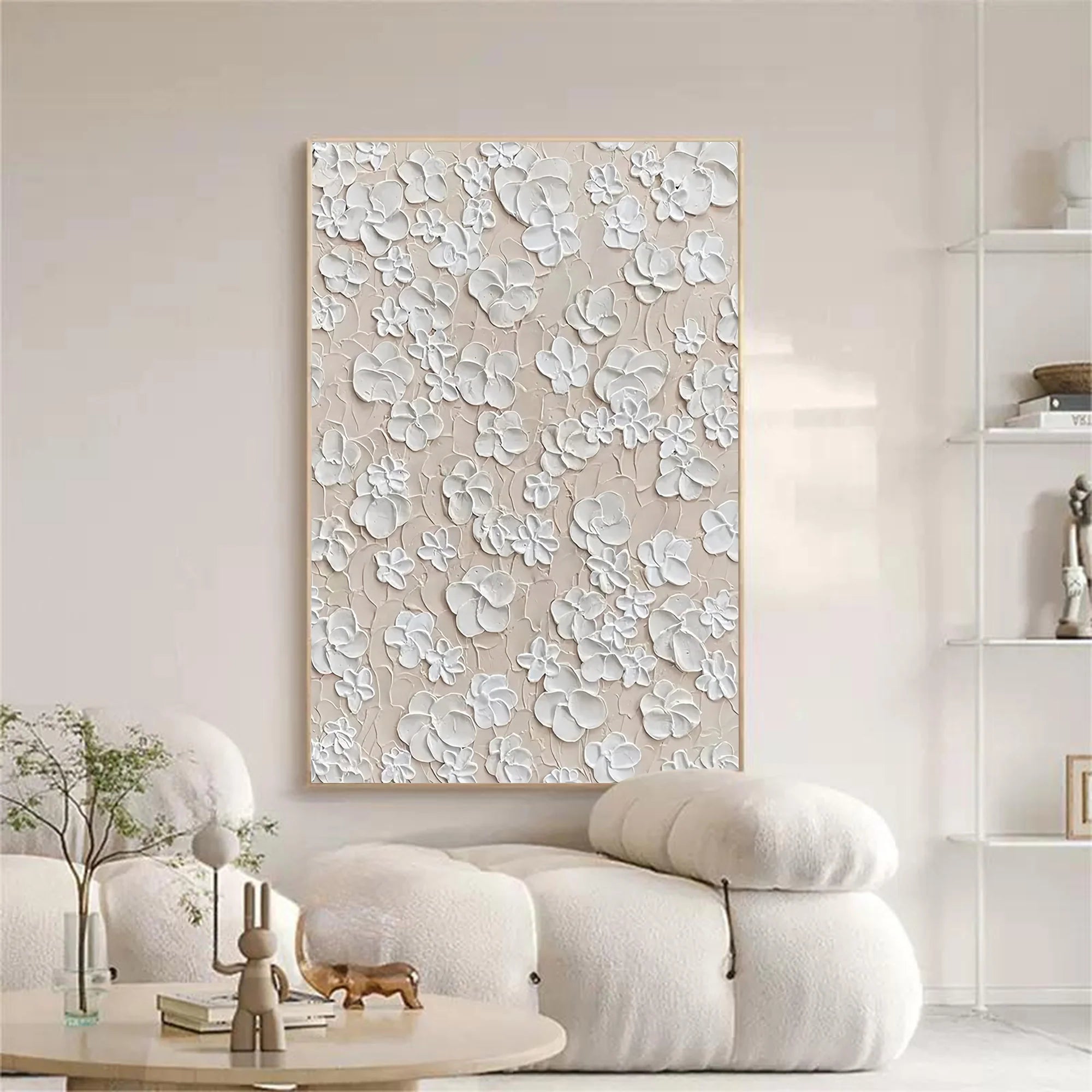 3D Textured Floral Hand-Painted Oil Painting #MD148