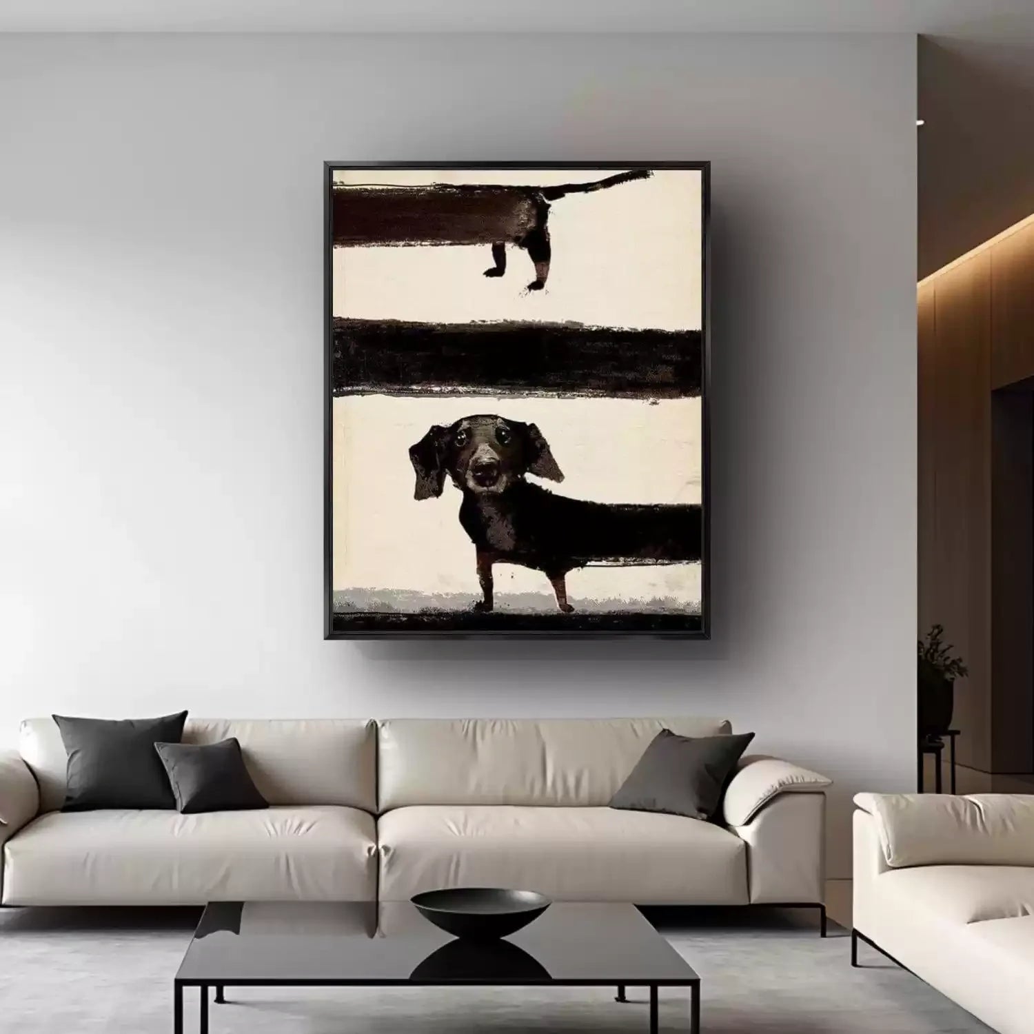 Abstract Animal Dog Wall Art #AM102