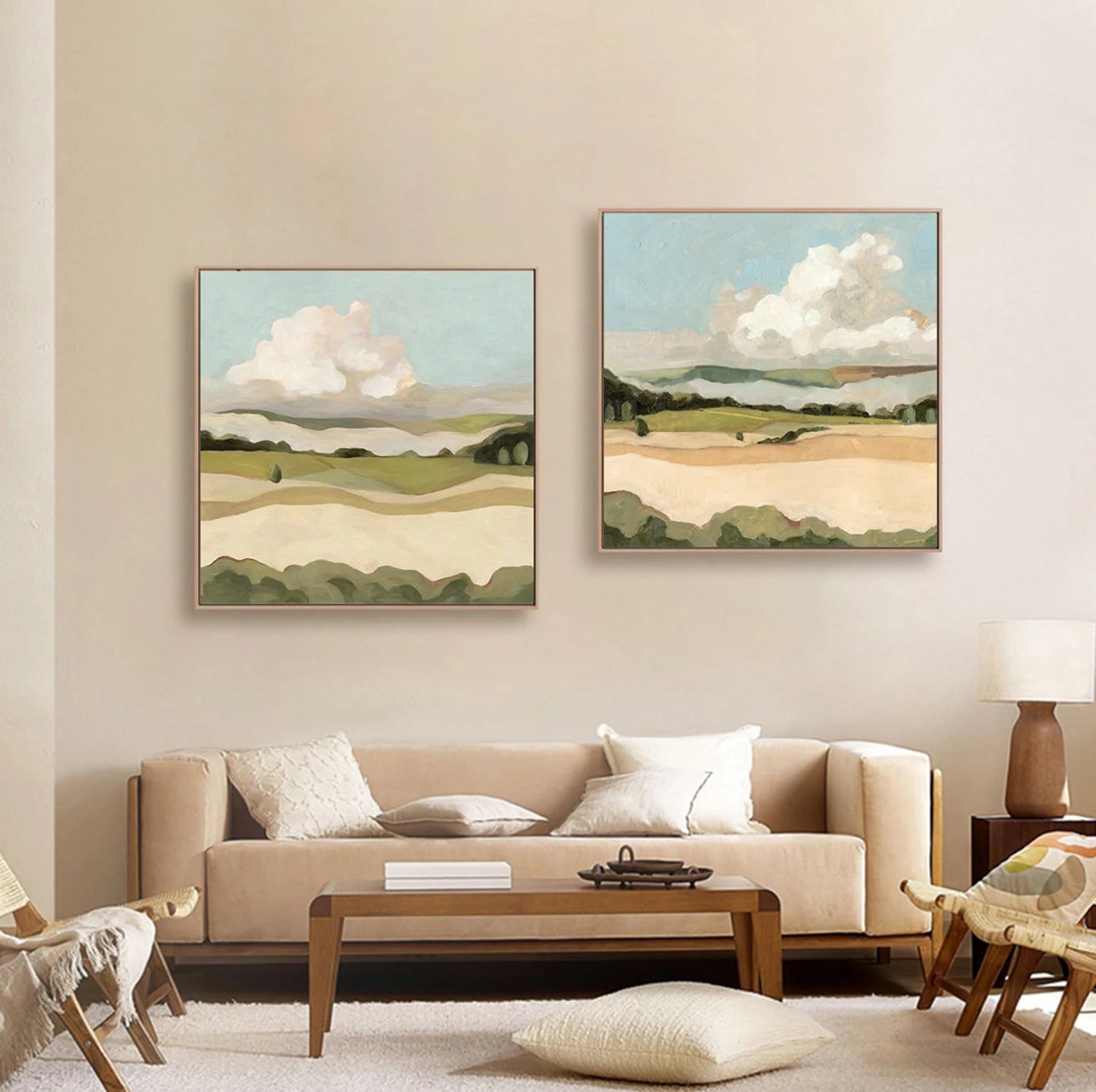 Soft Pastel Landscape Art Set #WA127