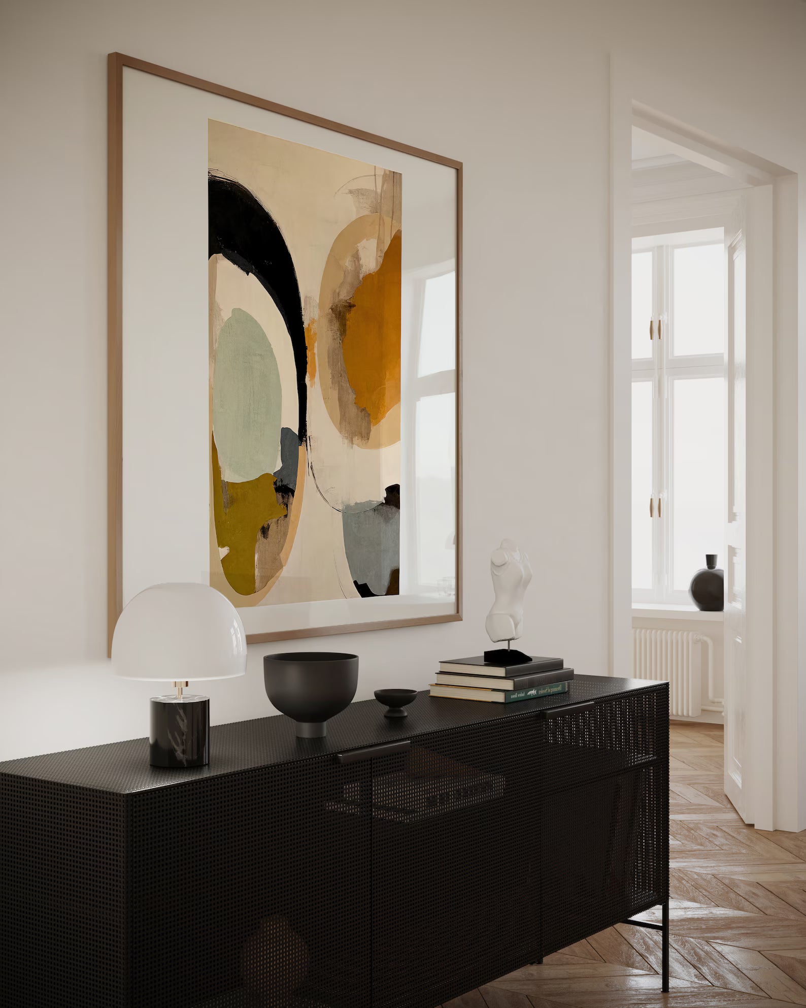 Minimalist Earth Tone Abstract Wall Art#WA128