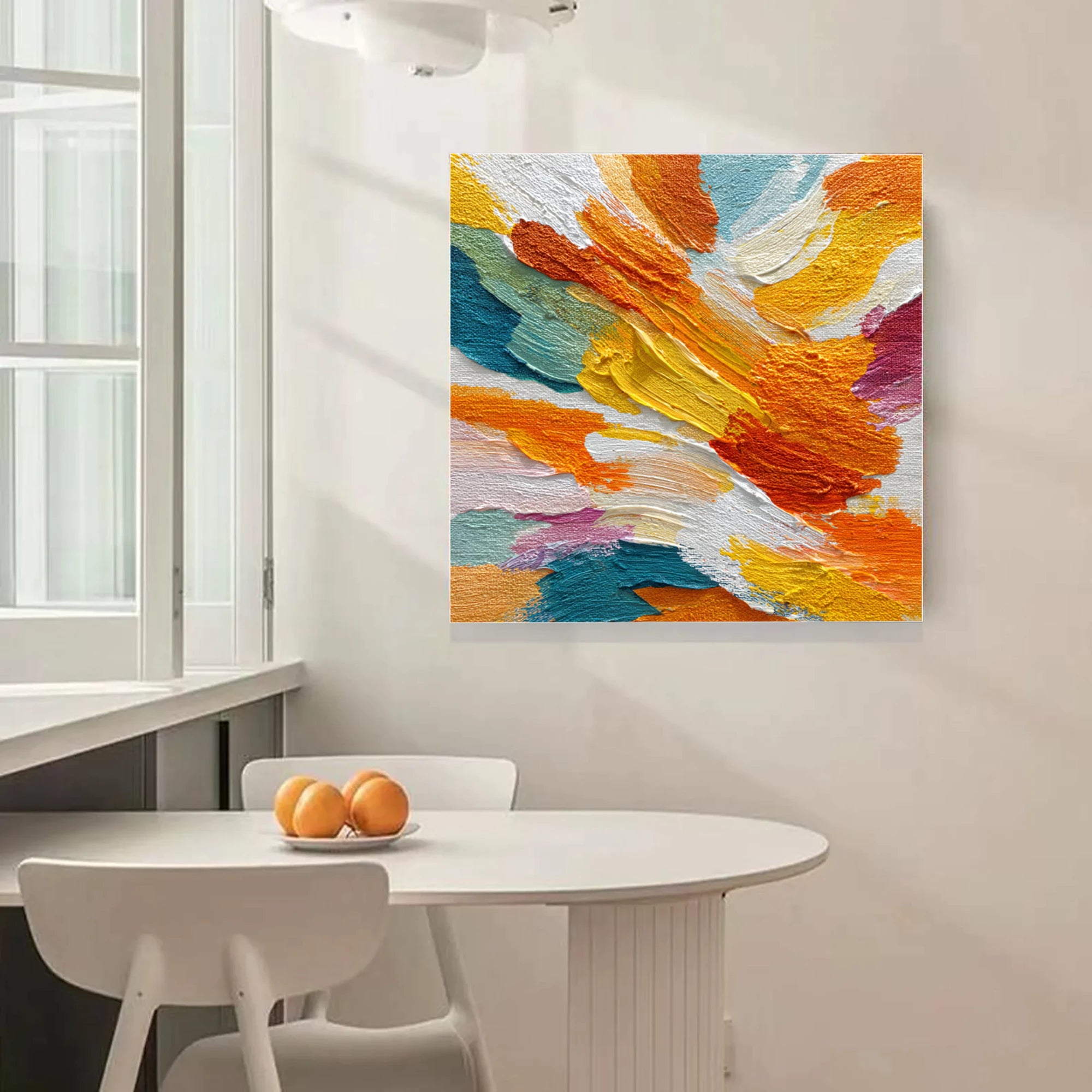 Colorful 3D Textured Abstract Oil Painting #MD225