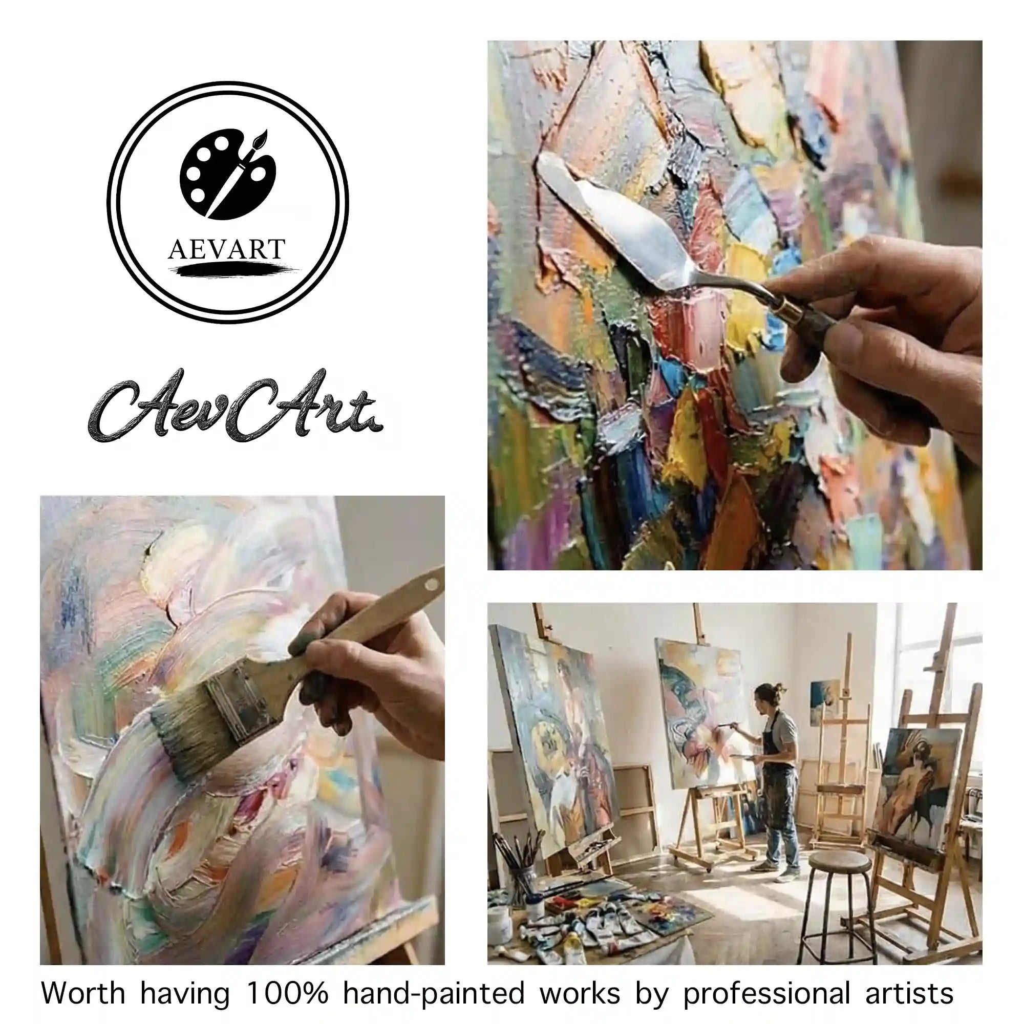 Playful Pink Flower Painting Art #FT187