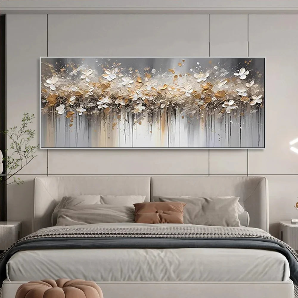 Flower & Tree Abstract Textured Wall Art #FT100