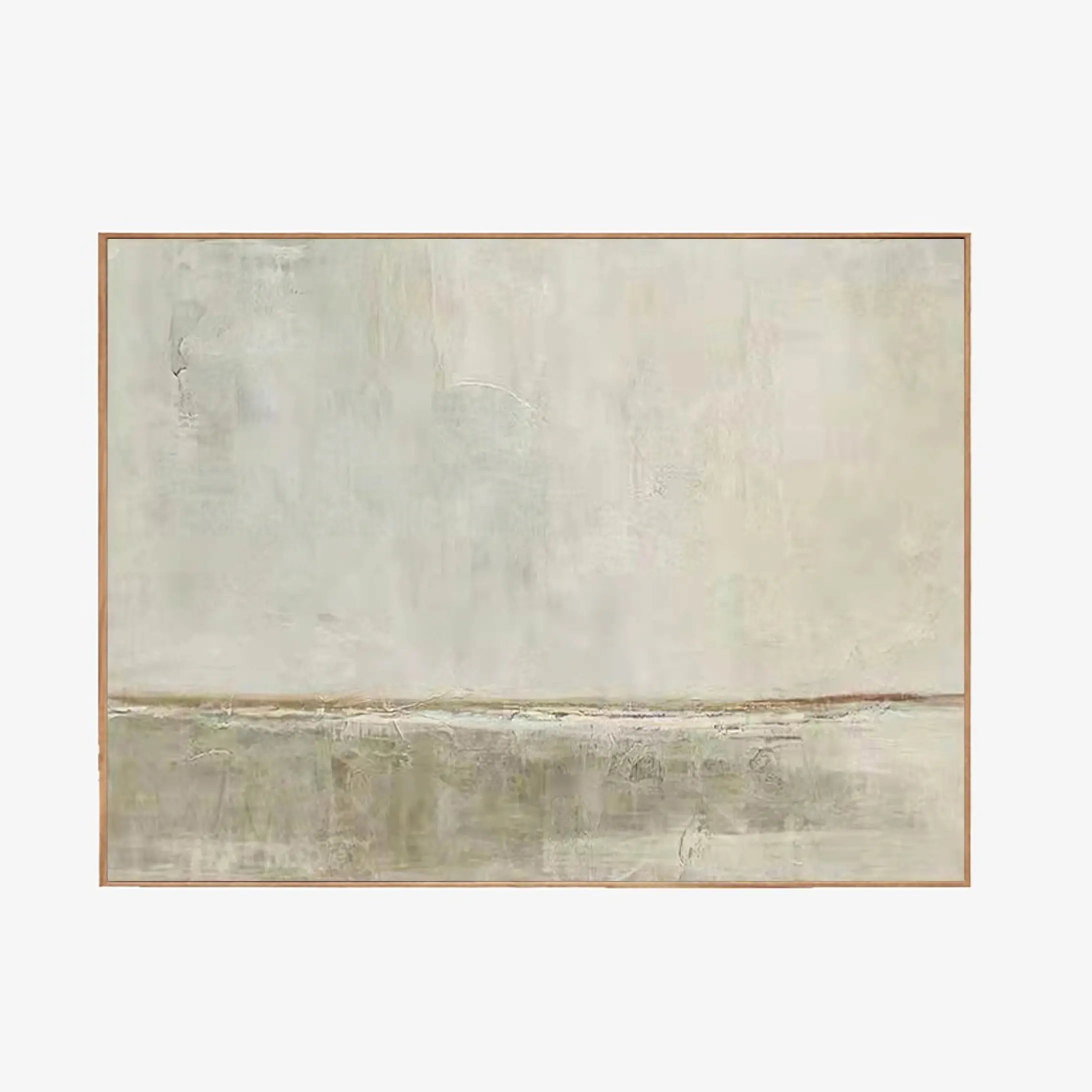 Original Beige Minimalistic Large Painting on Canvas Wall Artwork