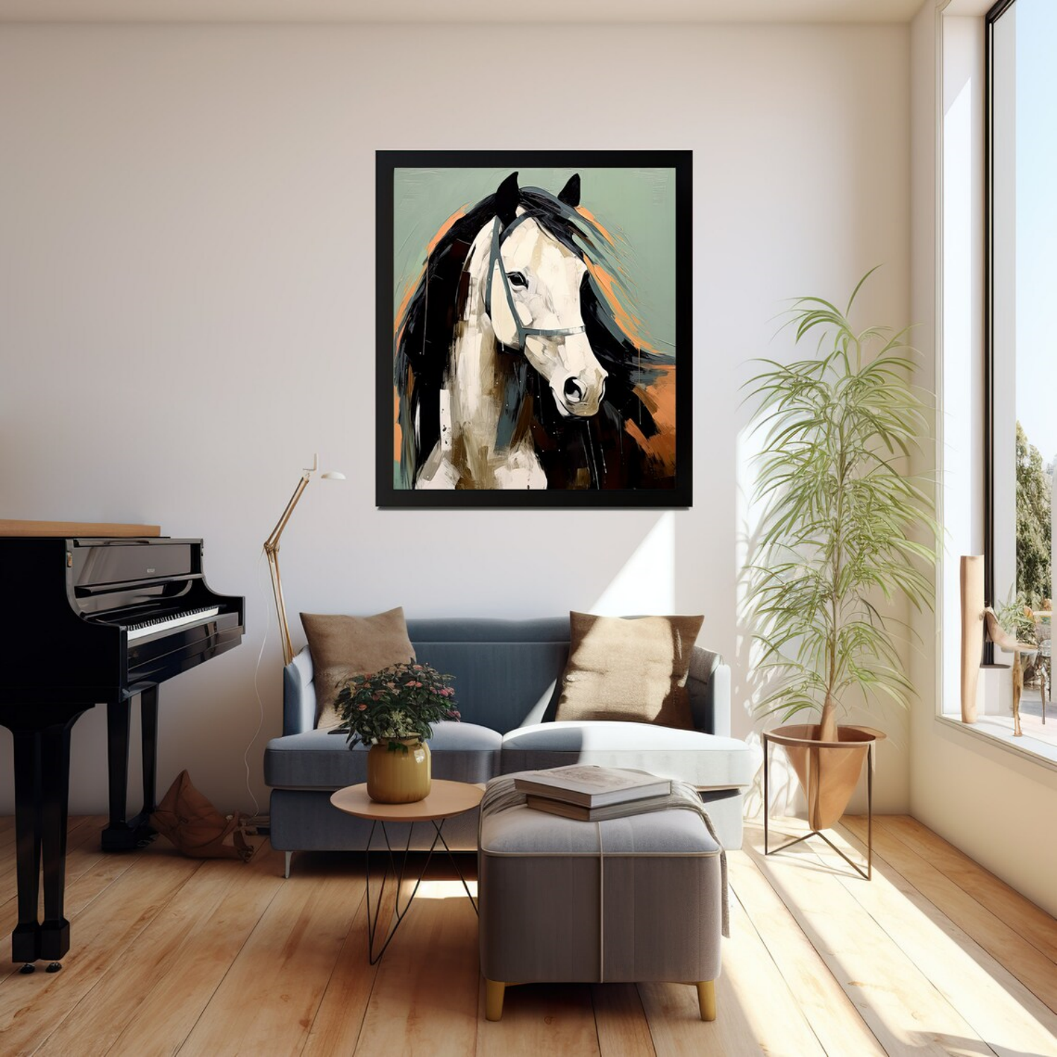 Abstract Animal Horse Wall Art #AM106