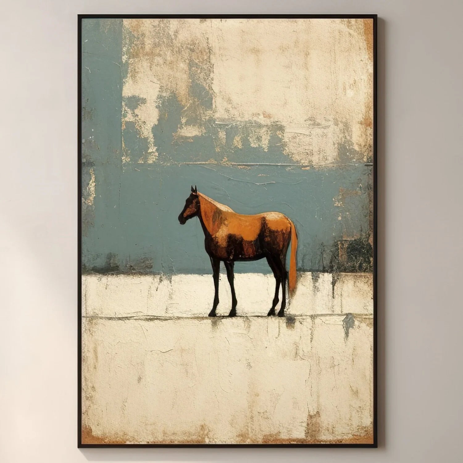 Abstract Animal Horse Wall Art #AM109