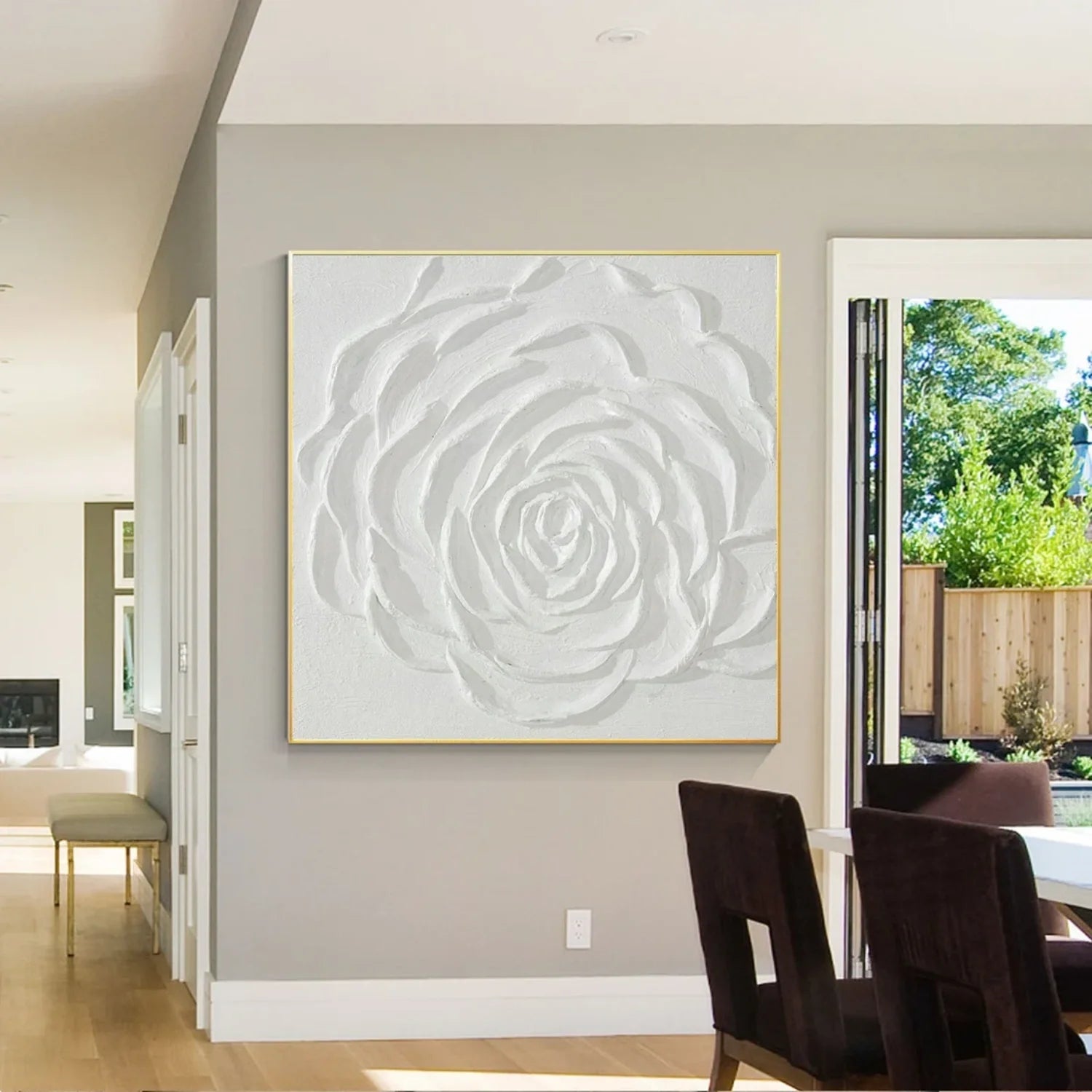 Flower & Tree Abstract_Textured Wall Art #FT133