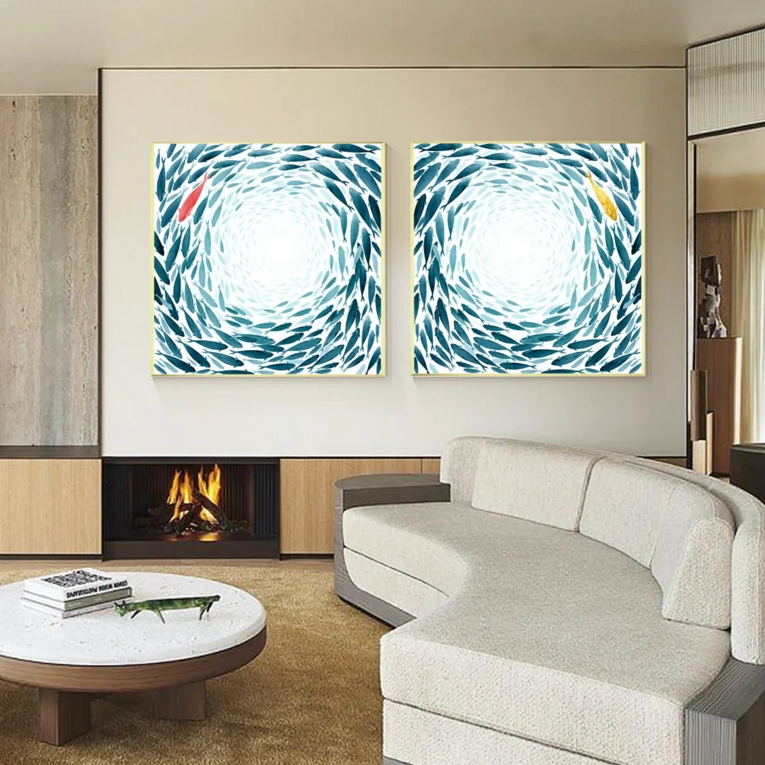 Abstract Canvas Art Set of 2 #WA636