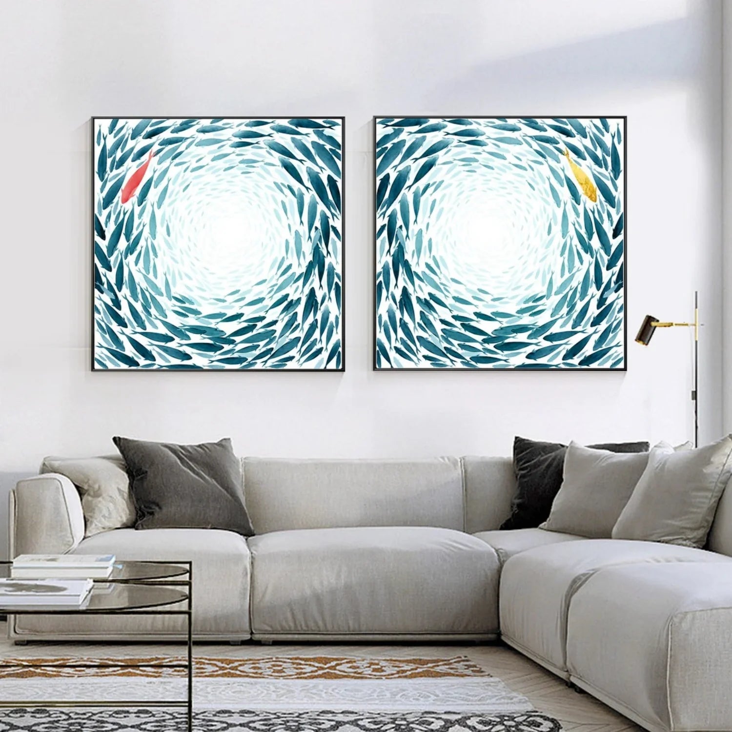 Abstract Canvas Art Set of 2 #WA636