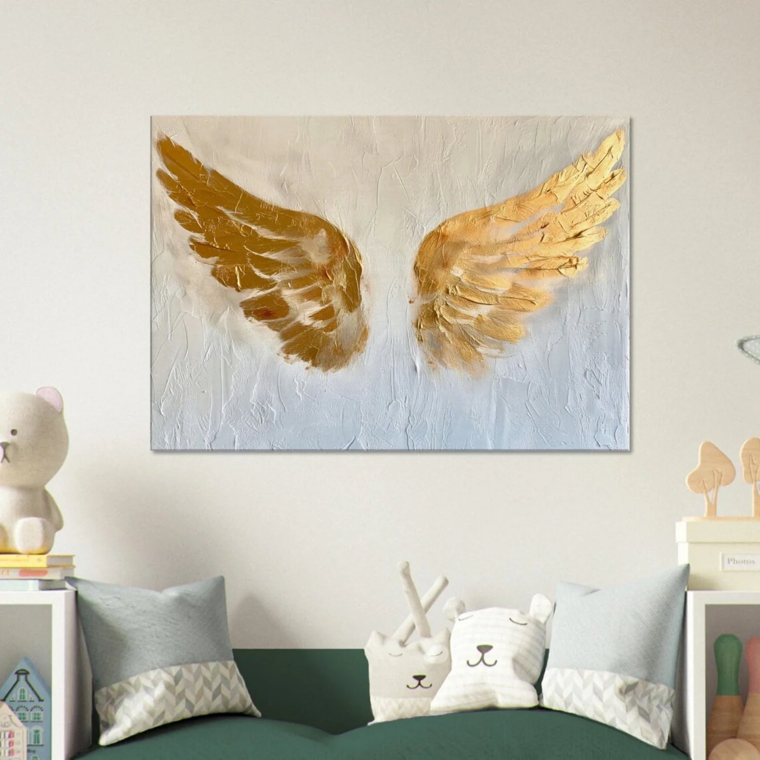 Abstract Angel Wing Textured Painting #AB054