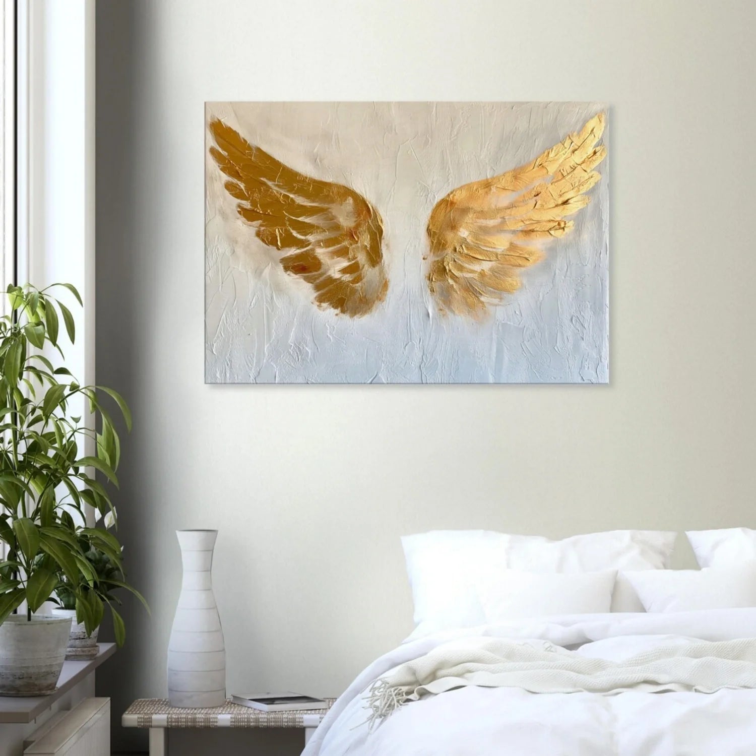 Abstract Angel Wing Textured Painting #AB054
