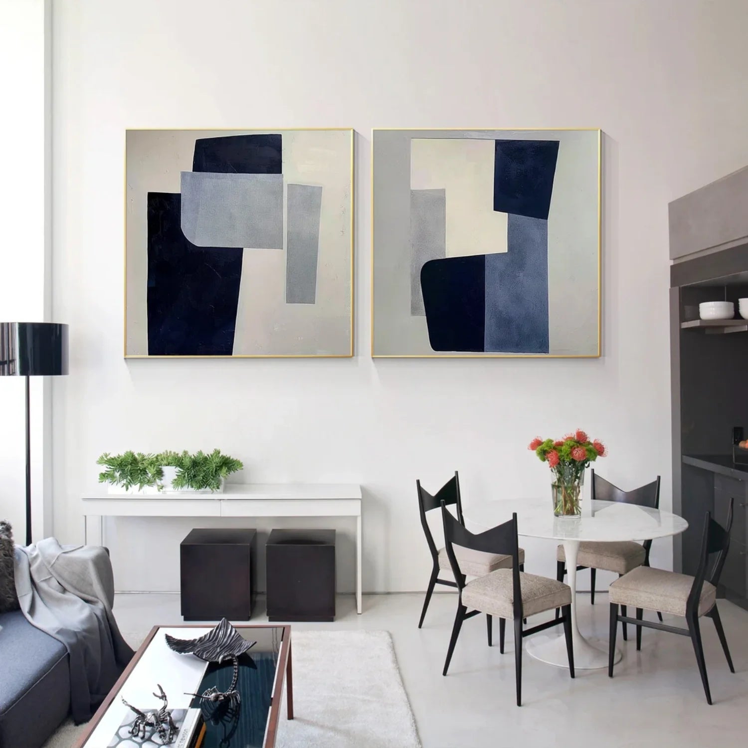 Abstract Canvas Art Set of 2 #WA632