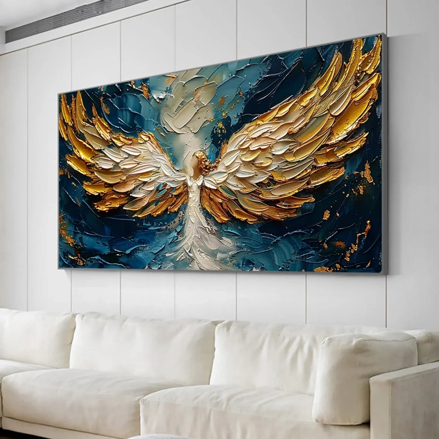 Abstract Angel Wing Textured Painting #AB052