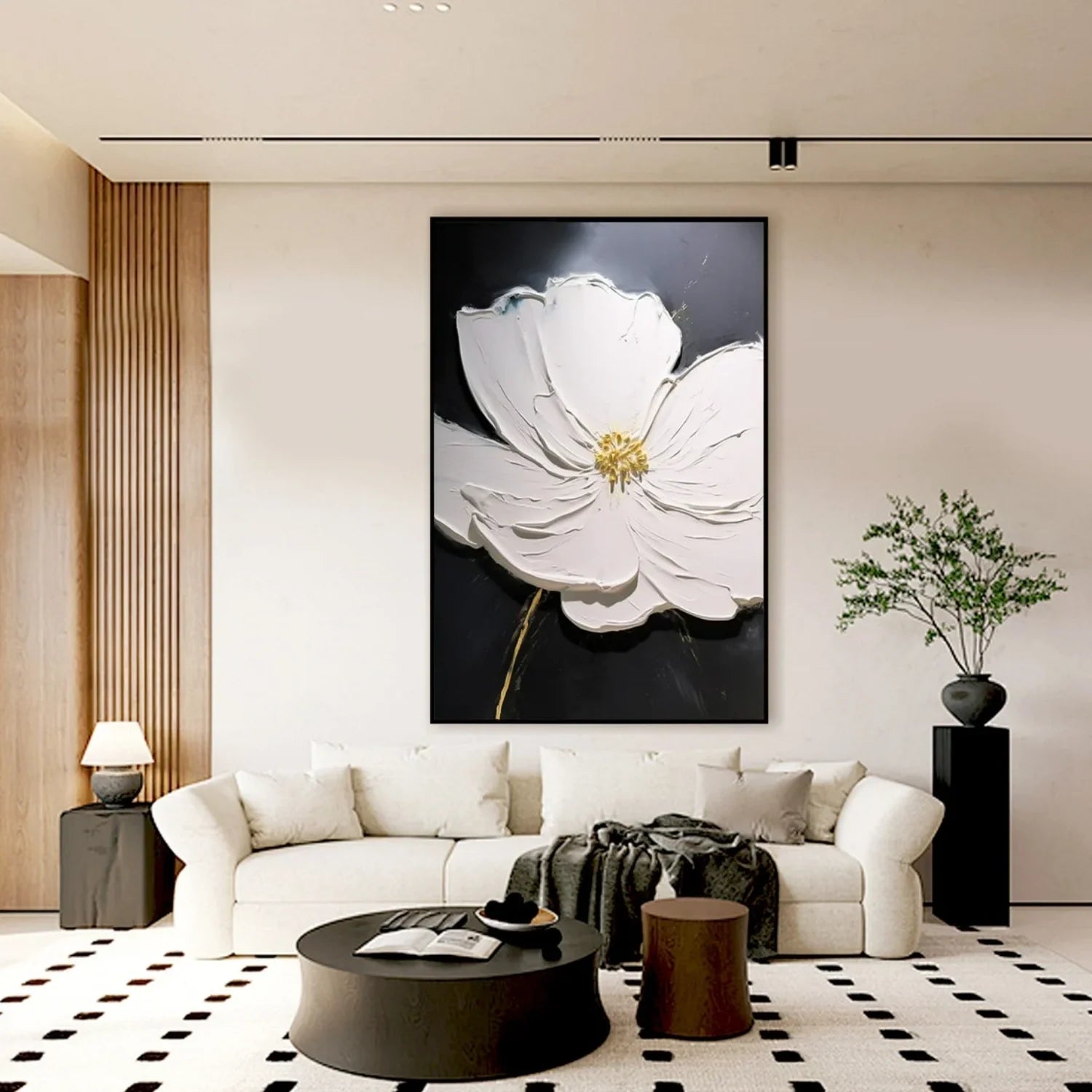 Flower & Tree Abstract_Textured Wall Art #FT131