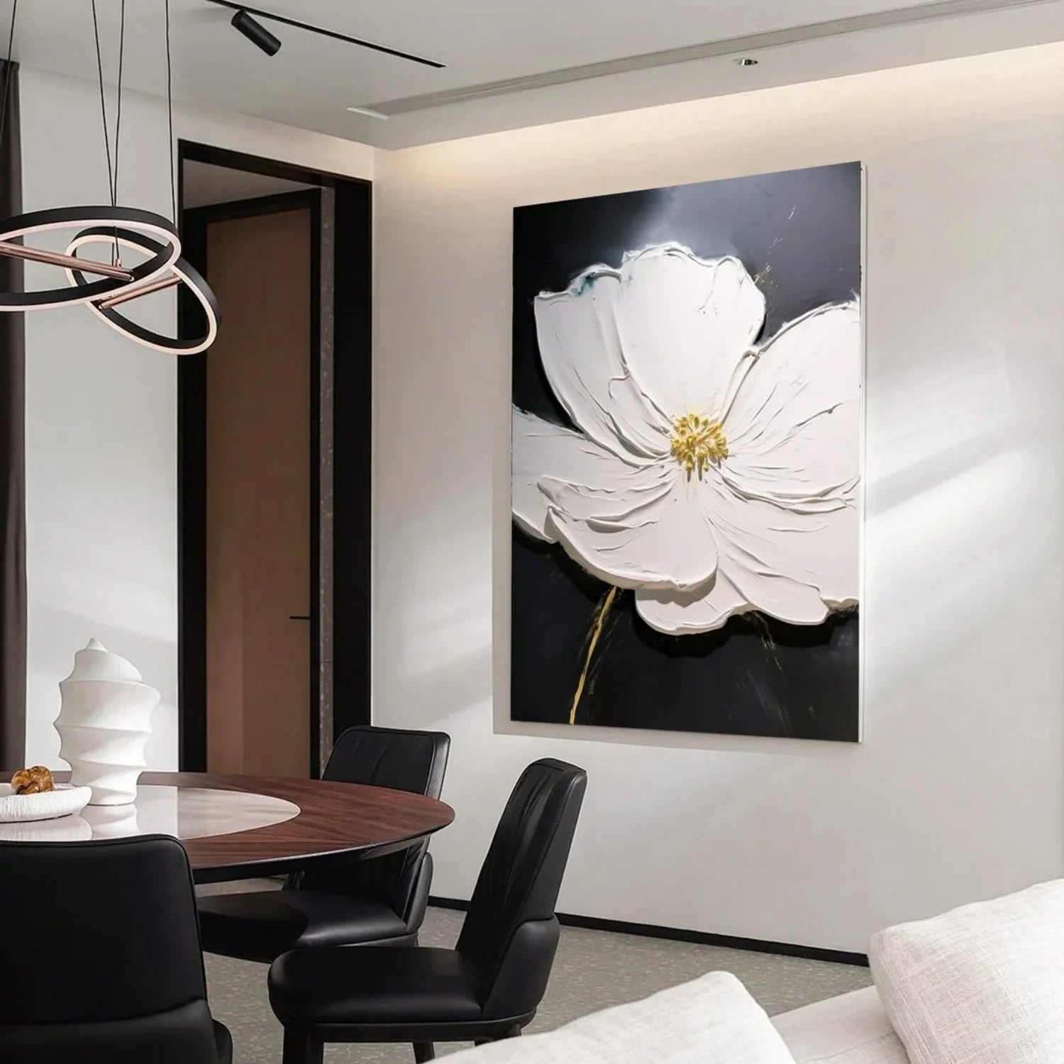 Flower & Tree Abstract_Textured Wall Art #FT131