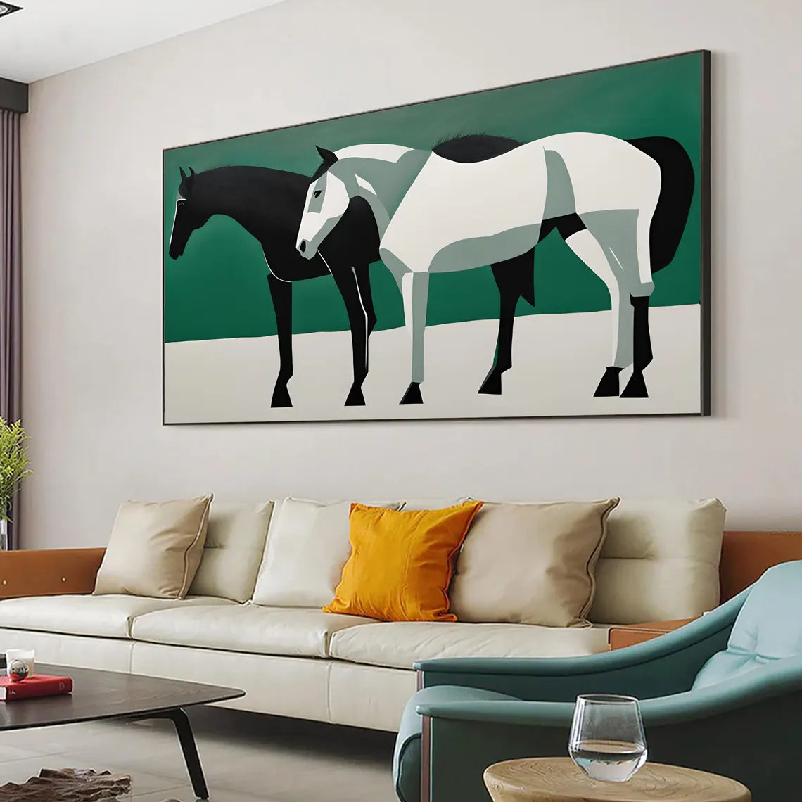 Abstract Animal Horse Wall Art #AM122
