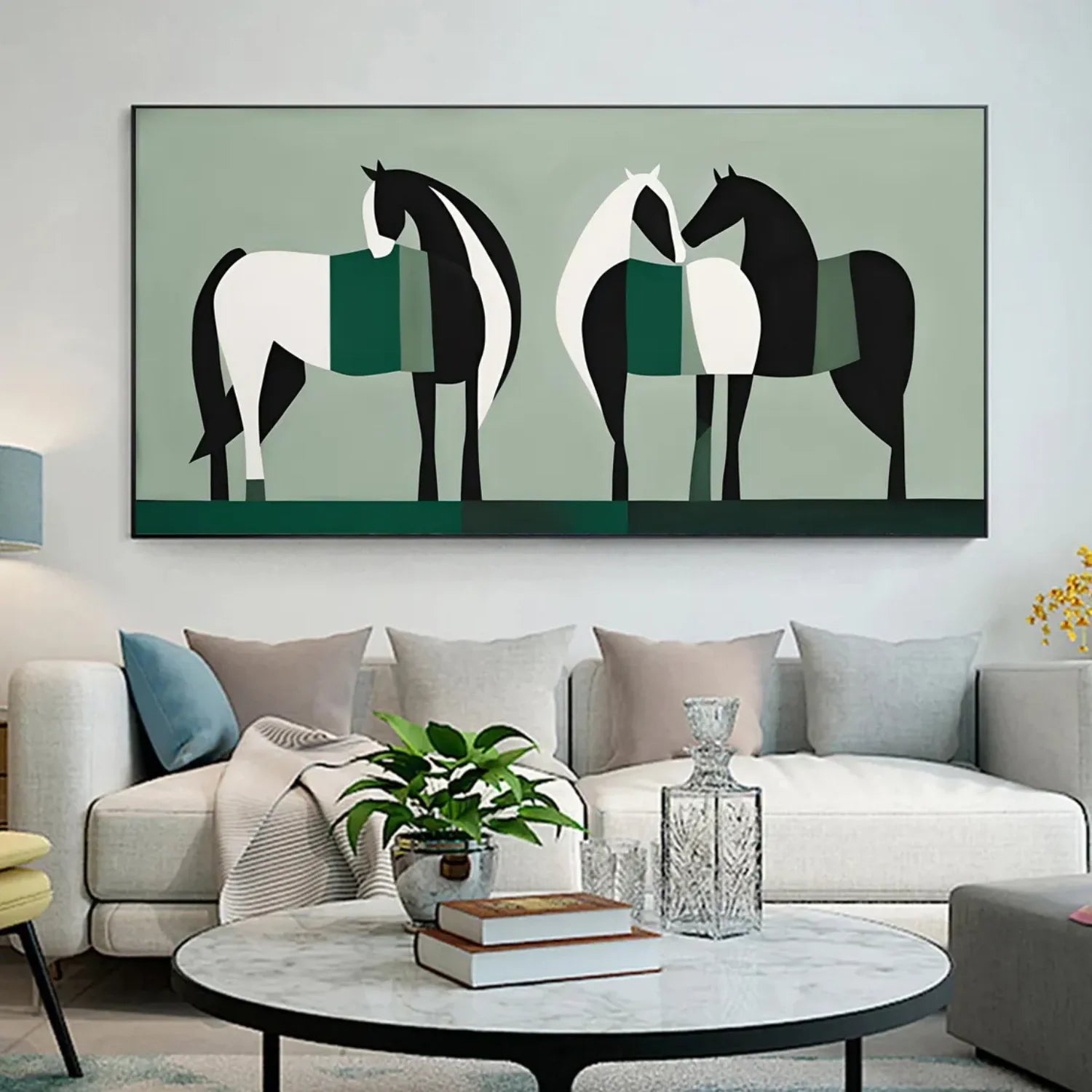 Abstract Animal Horse Wall Art #AM121