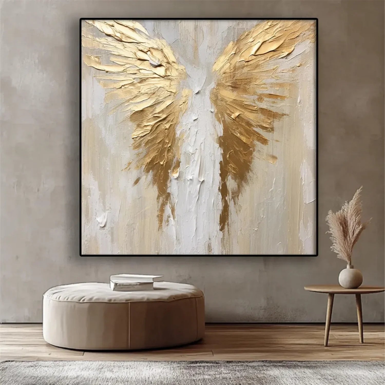 Abstract Angel Wing Textured Painting #AB050