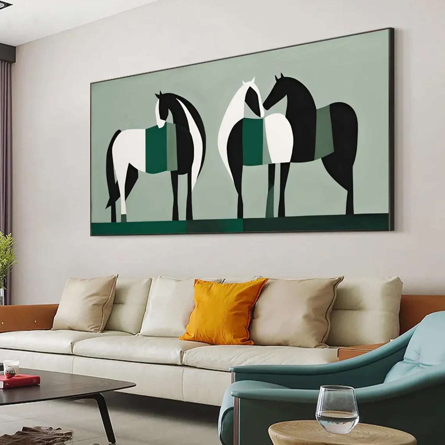 Abstract Animal Horse Wall Art #AM121