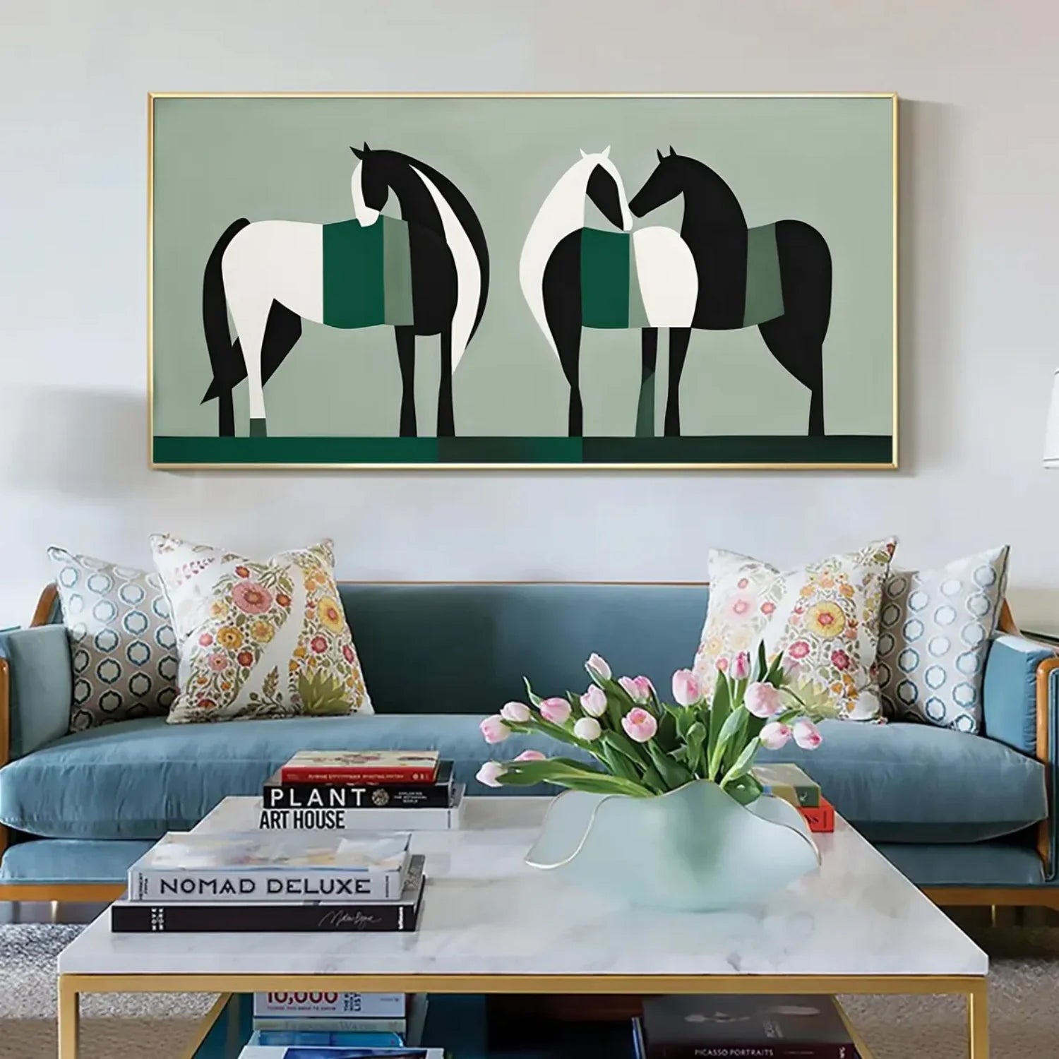 Abstract Animal Horse Wall Art #AM121