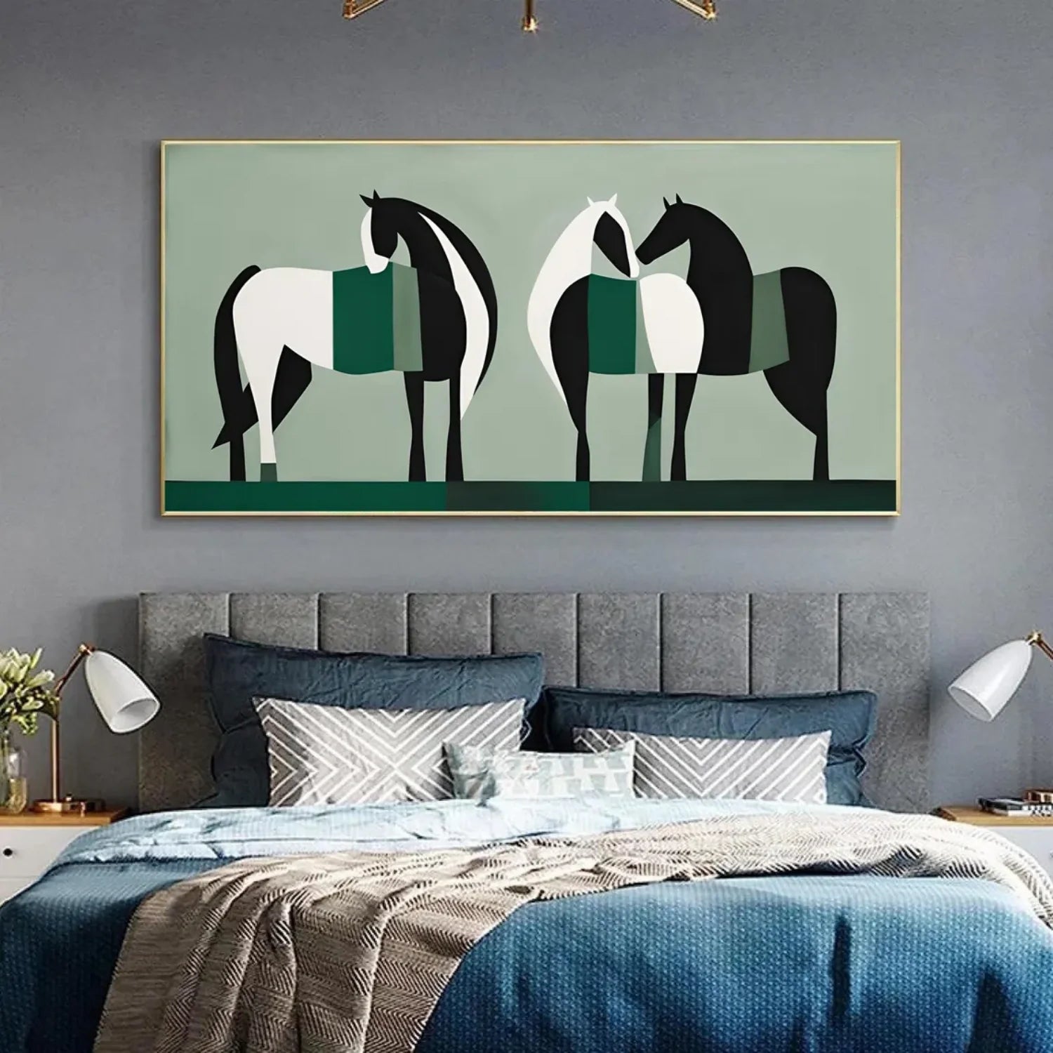 Abstract Animal Horse Wall Art #AM121