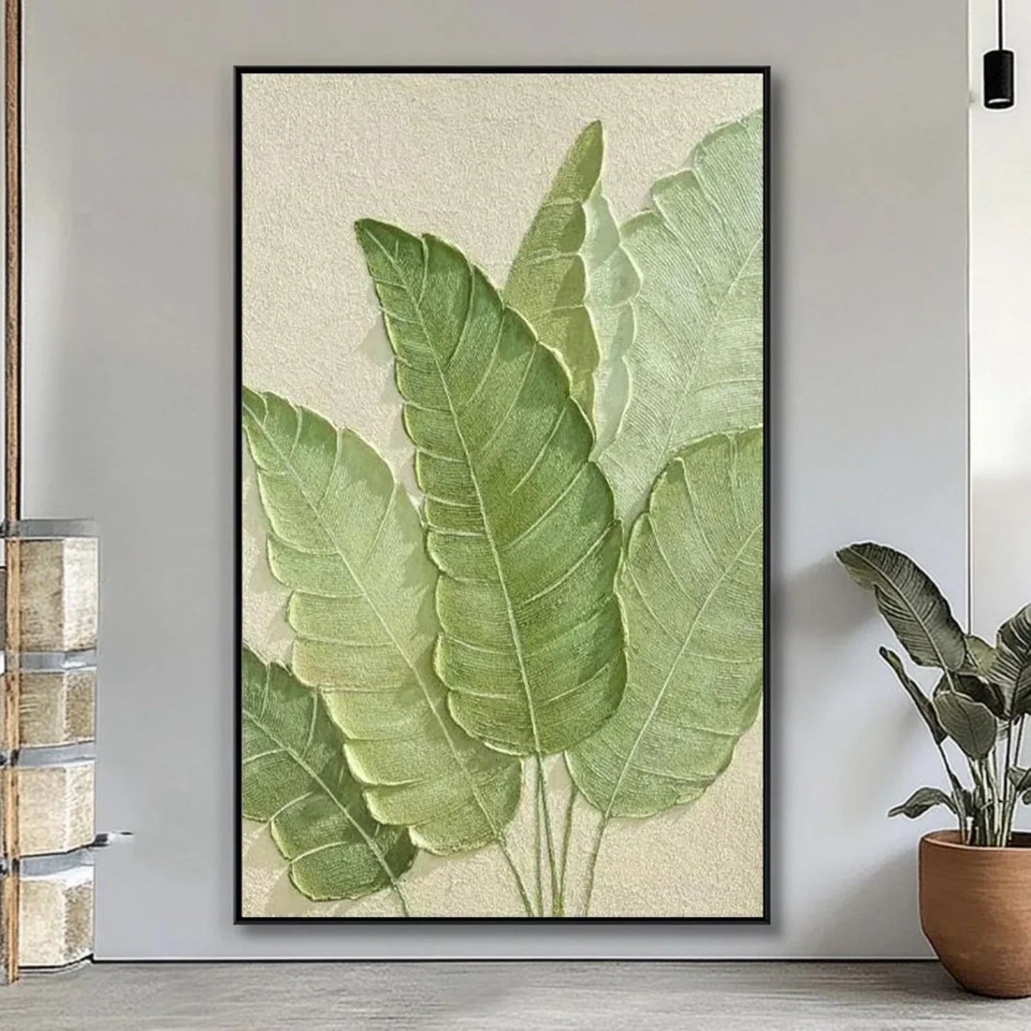 Flower & Tree Abstract Textured Wall Art #FT102