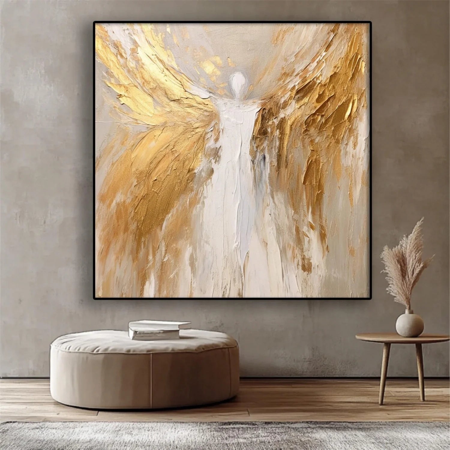 Abstract Angel Wing Textured Painting #AB049