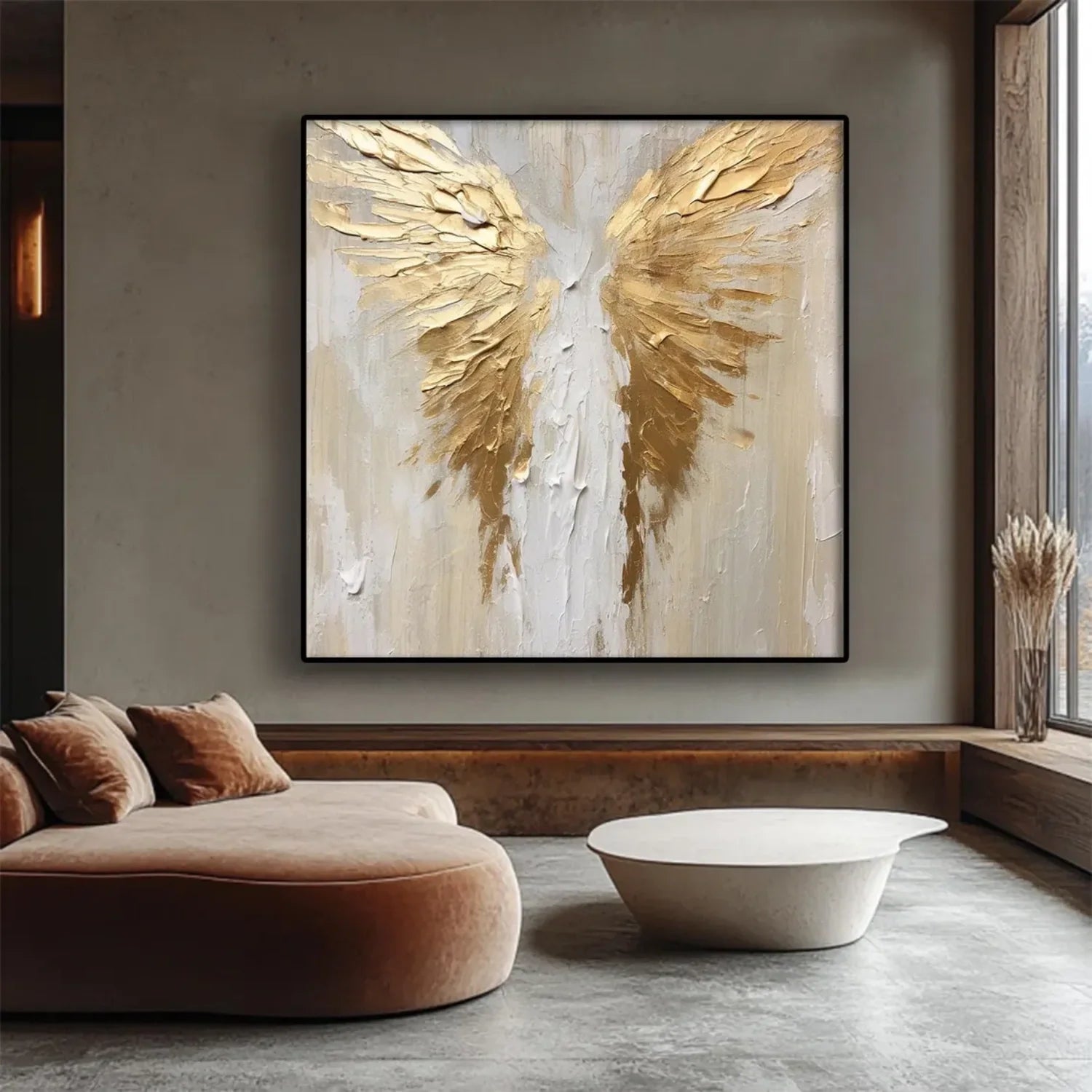 Abstract Angel Wing Textured Painting #AB050