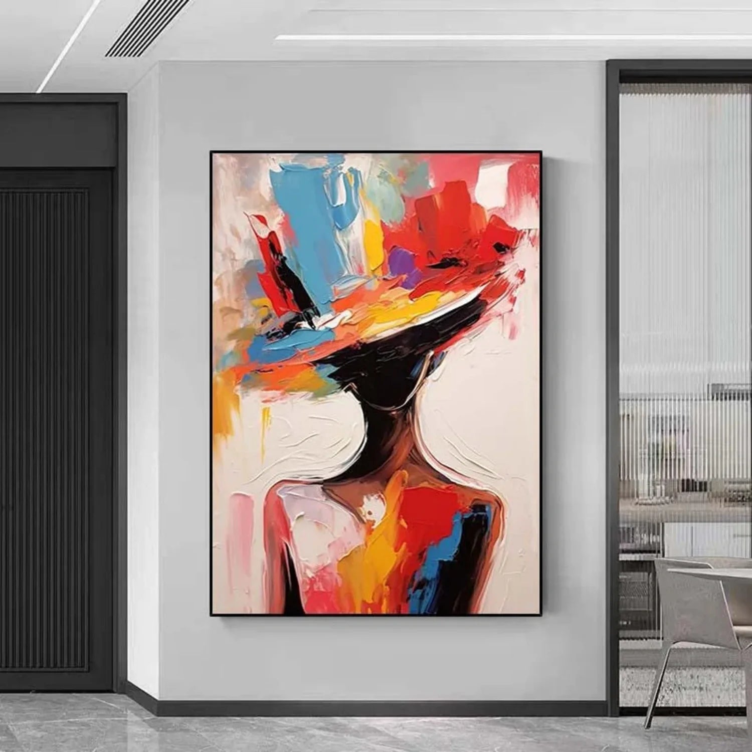 Abstract Portrait Colorful Painting #AB055