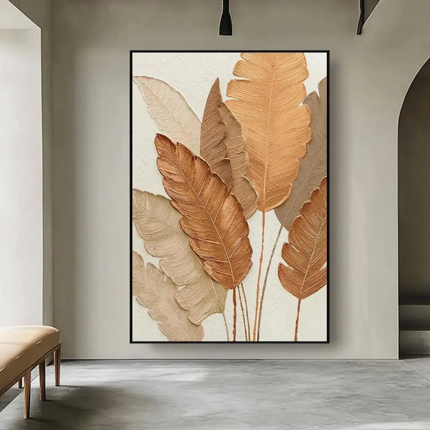 Flower & Tree Abstract Textured Wall Art #FT103