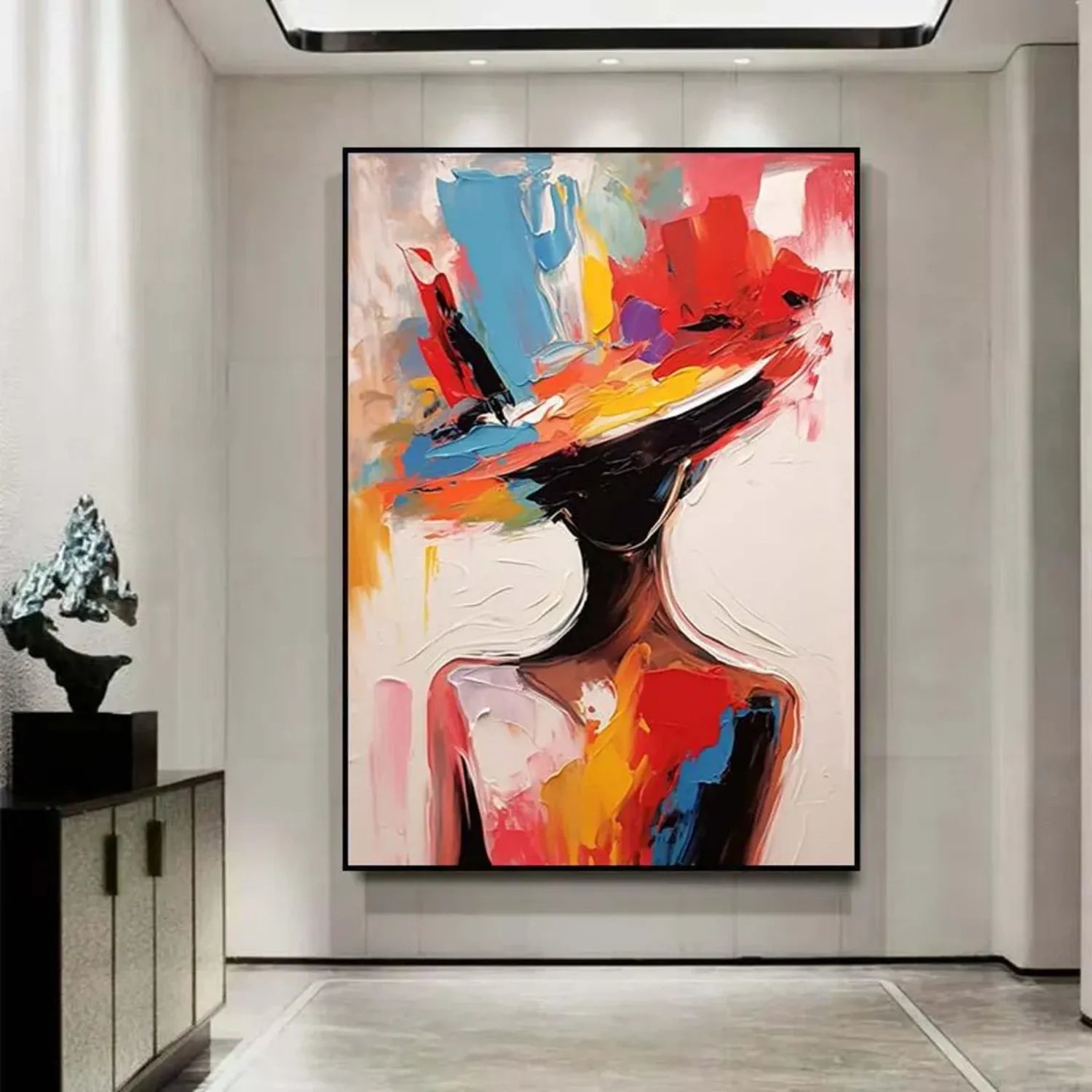 Abstract Portrait Colorful Painting #AB055