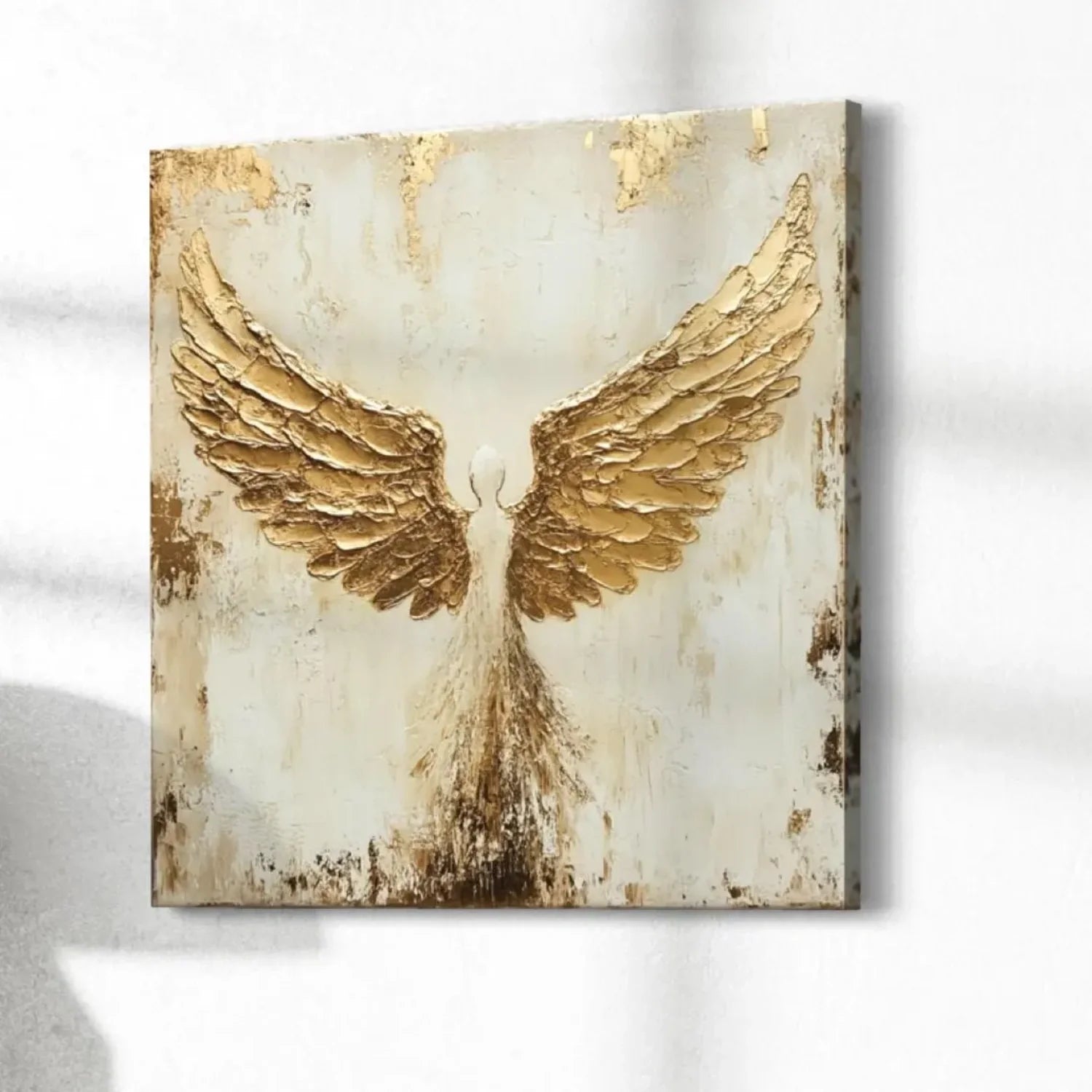 Abstract Angel Wing Textured Painting #AB045