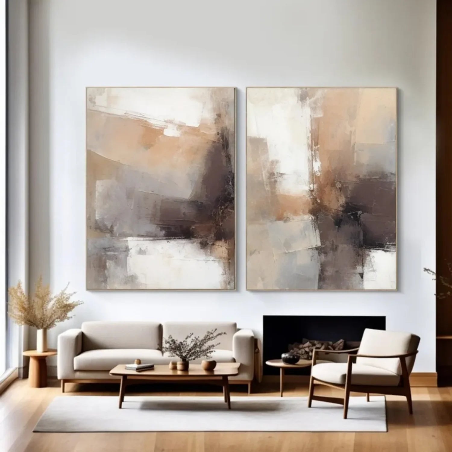 Wabi Sabi Canvas Art Set of 2 #WA619