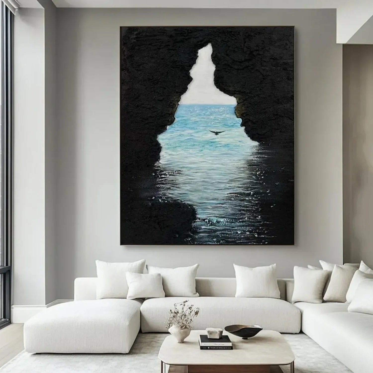 Sea & Sky Abstract Textured Wall Art #SK123