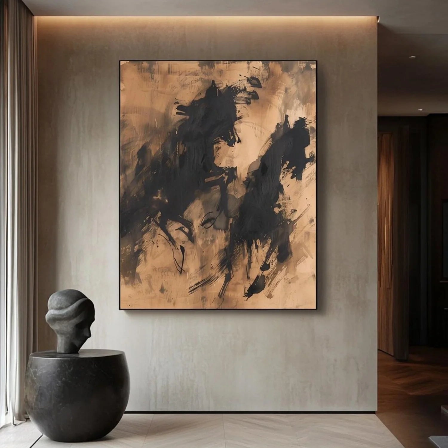 Abstract Animal Horse Wall Art #AM120