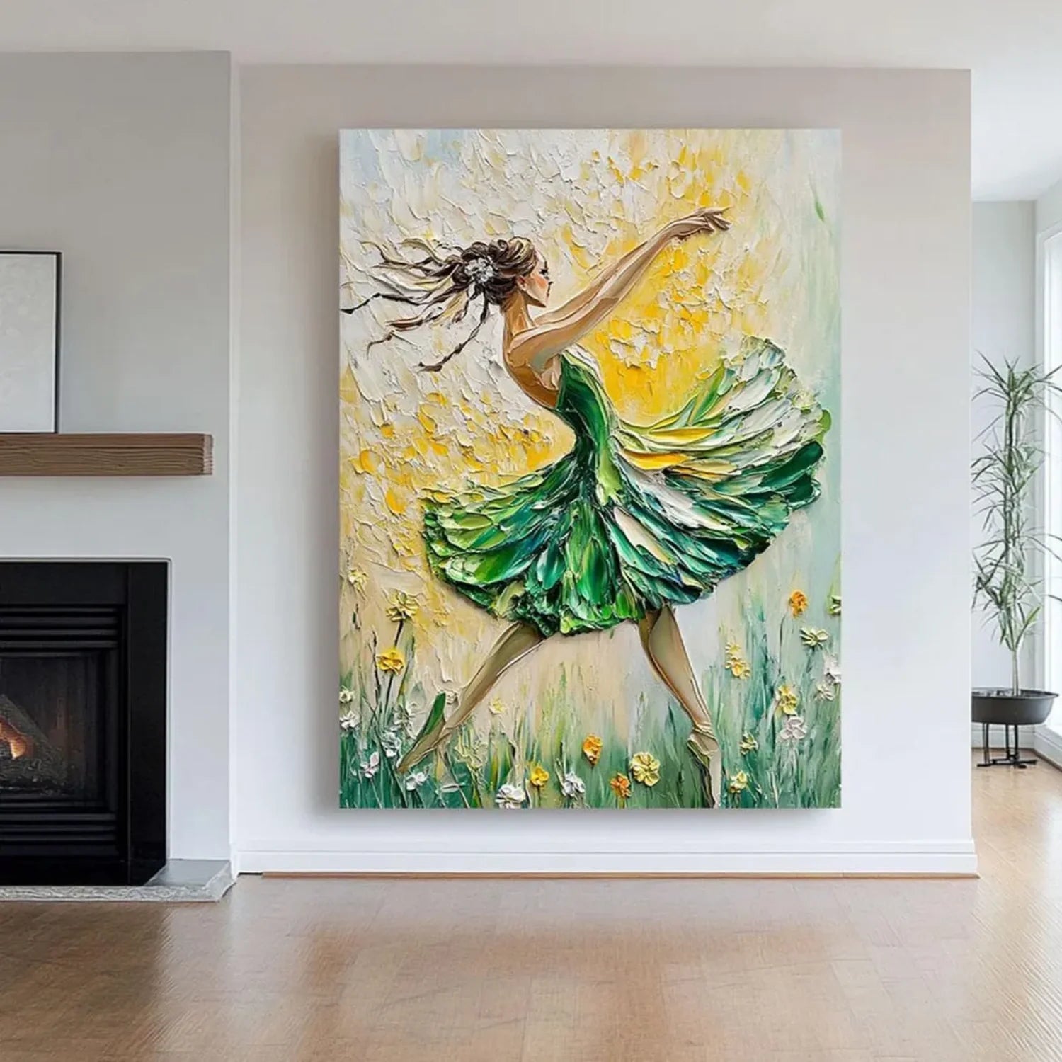 Abstract Portrait Textured Wall Art #AB056