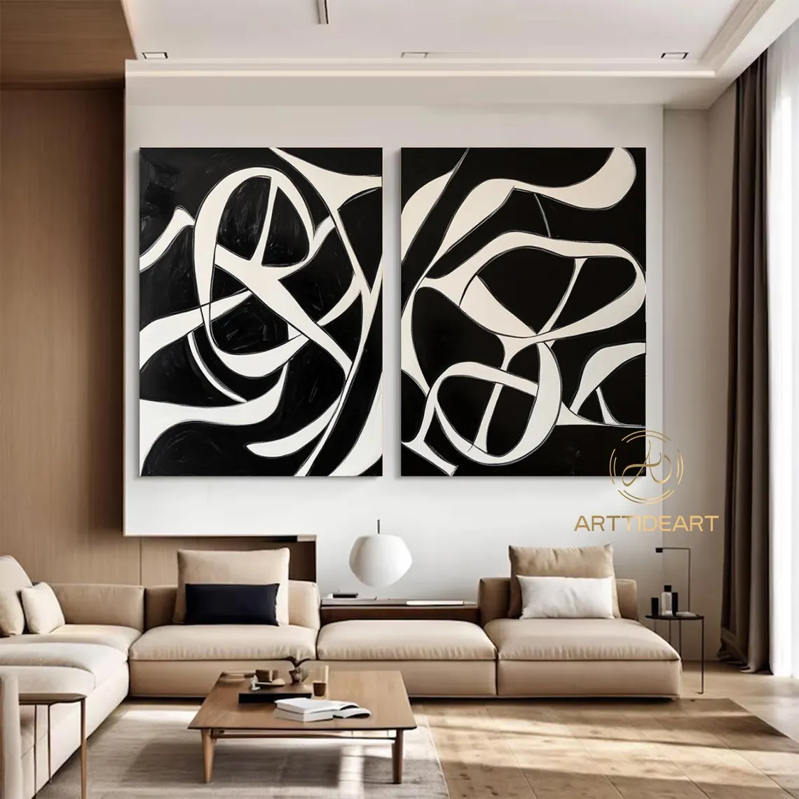 Abstract Tranquility Set of 2 #WA557