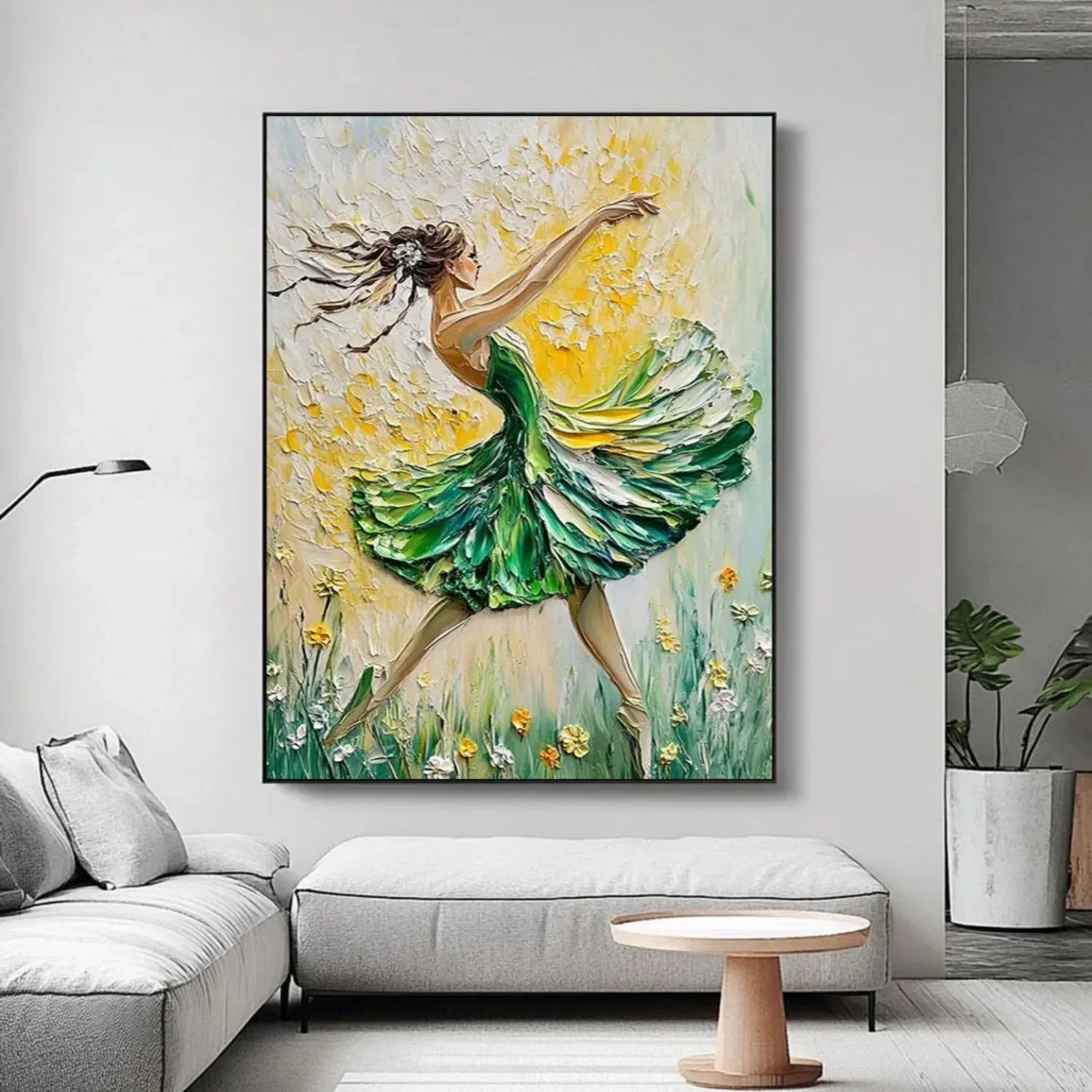 Abstract Portrait Textured Wall Art #AB056