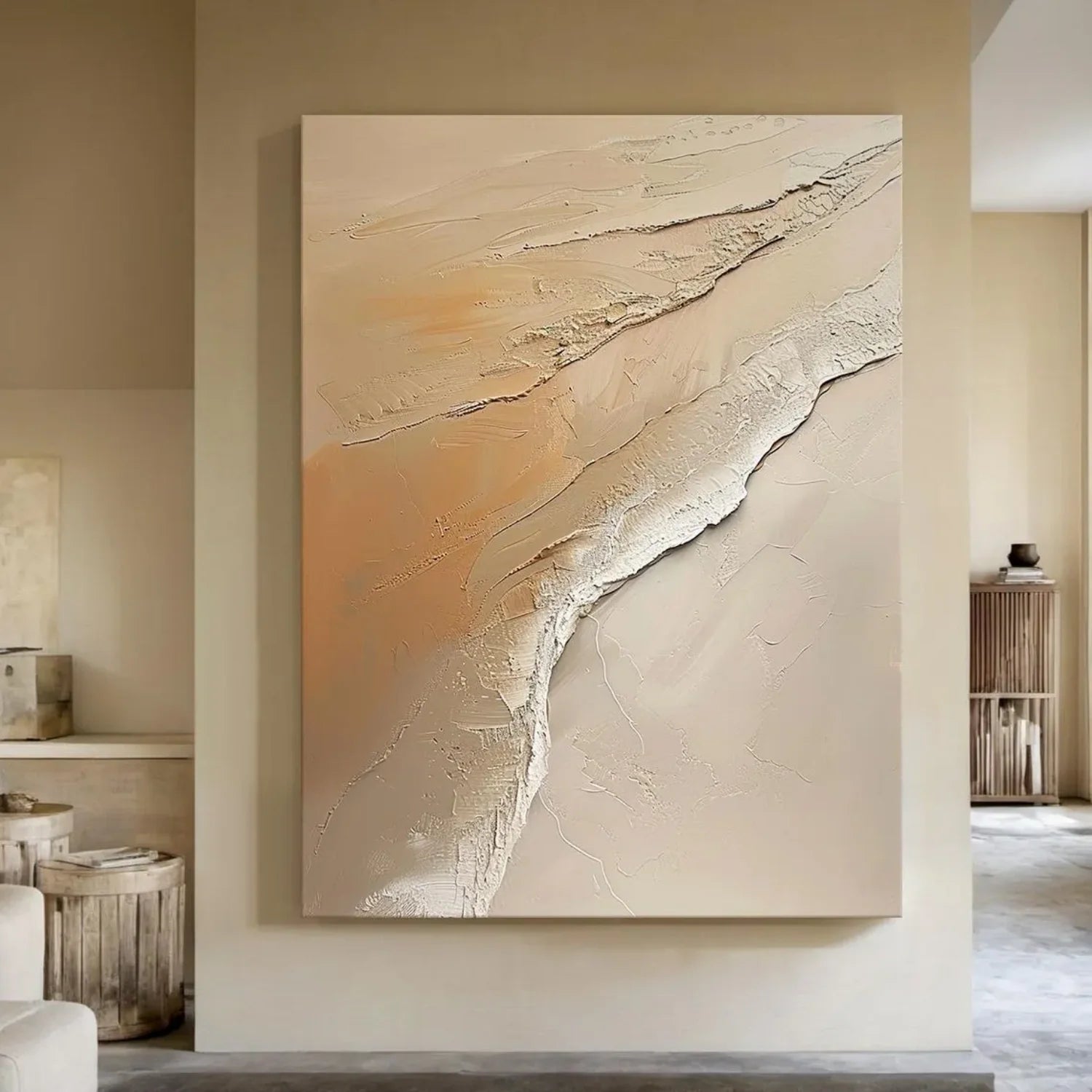 Abstract_Textured Canvas Art #WA596