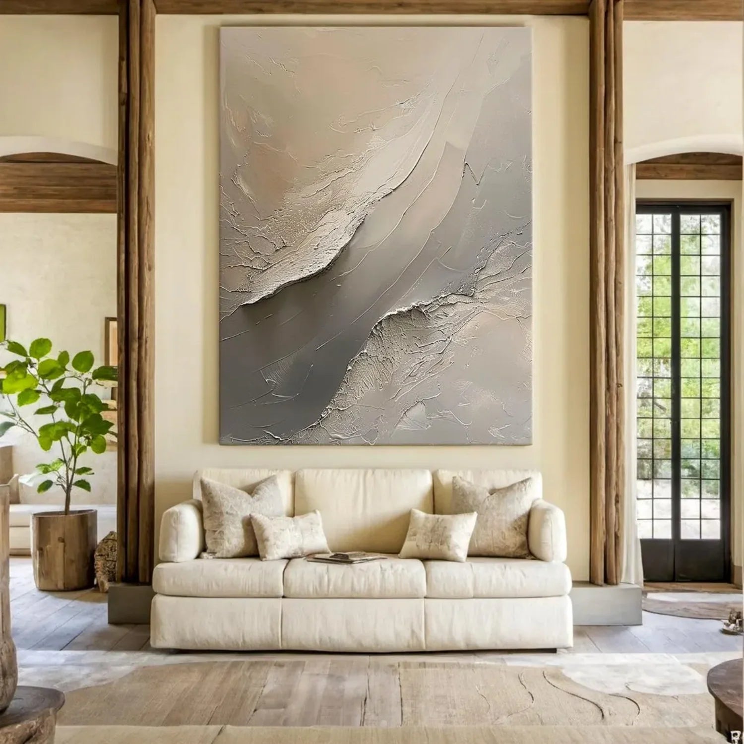 Abstract_Textured Canvas Art #WA595