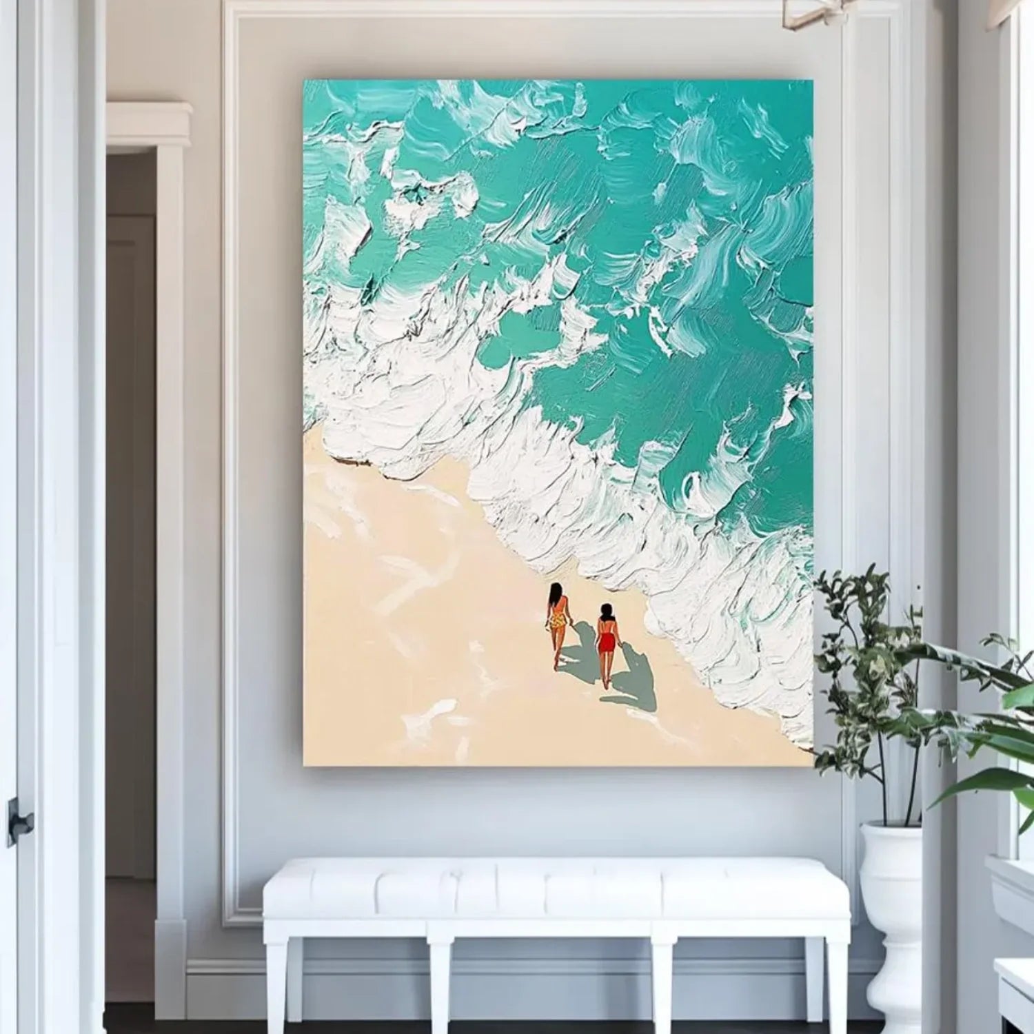 Swimming Sport Textured Wall Art #AS016