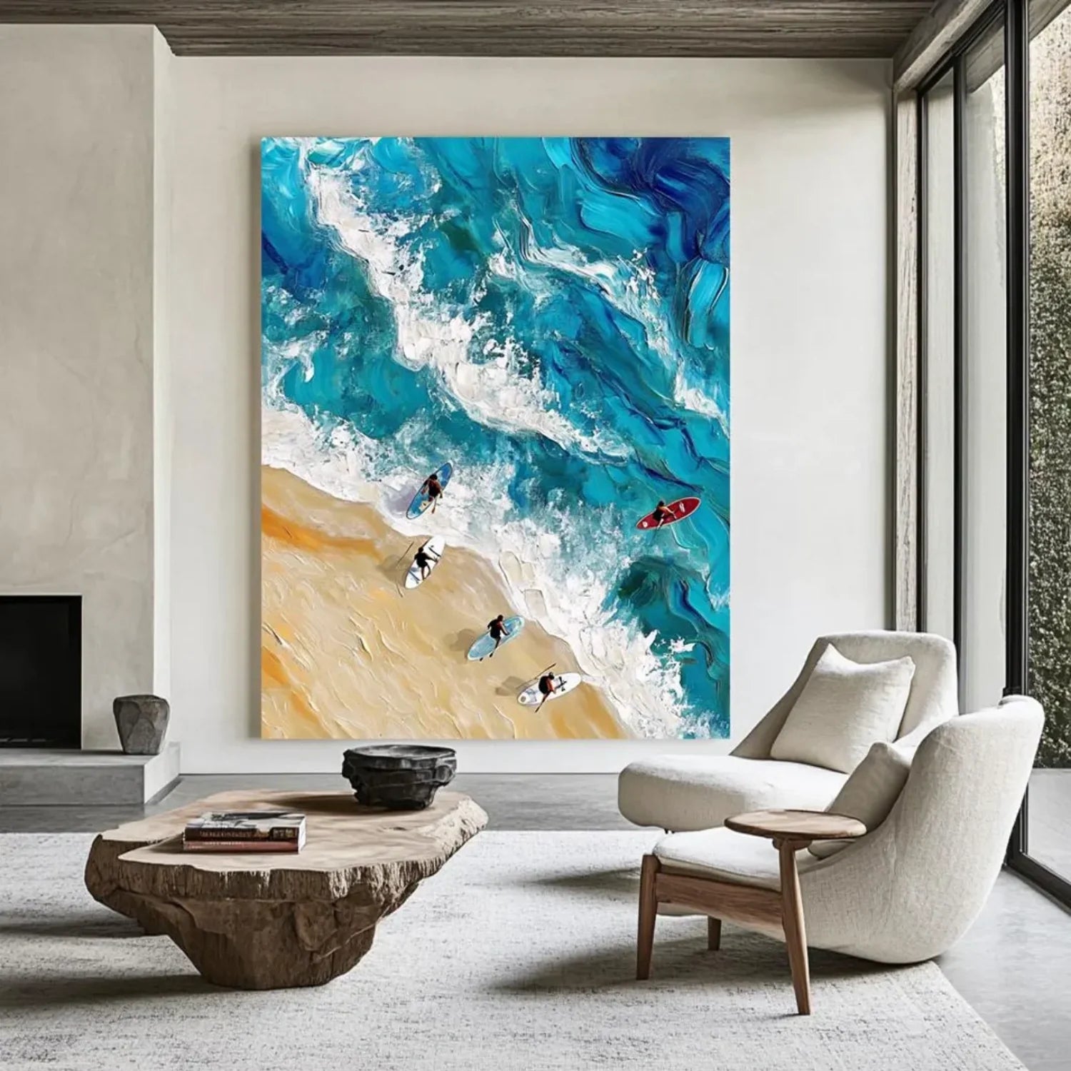 Swimming Sport Textured Wall Art #AS015